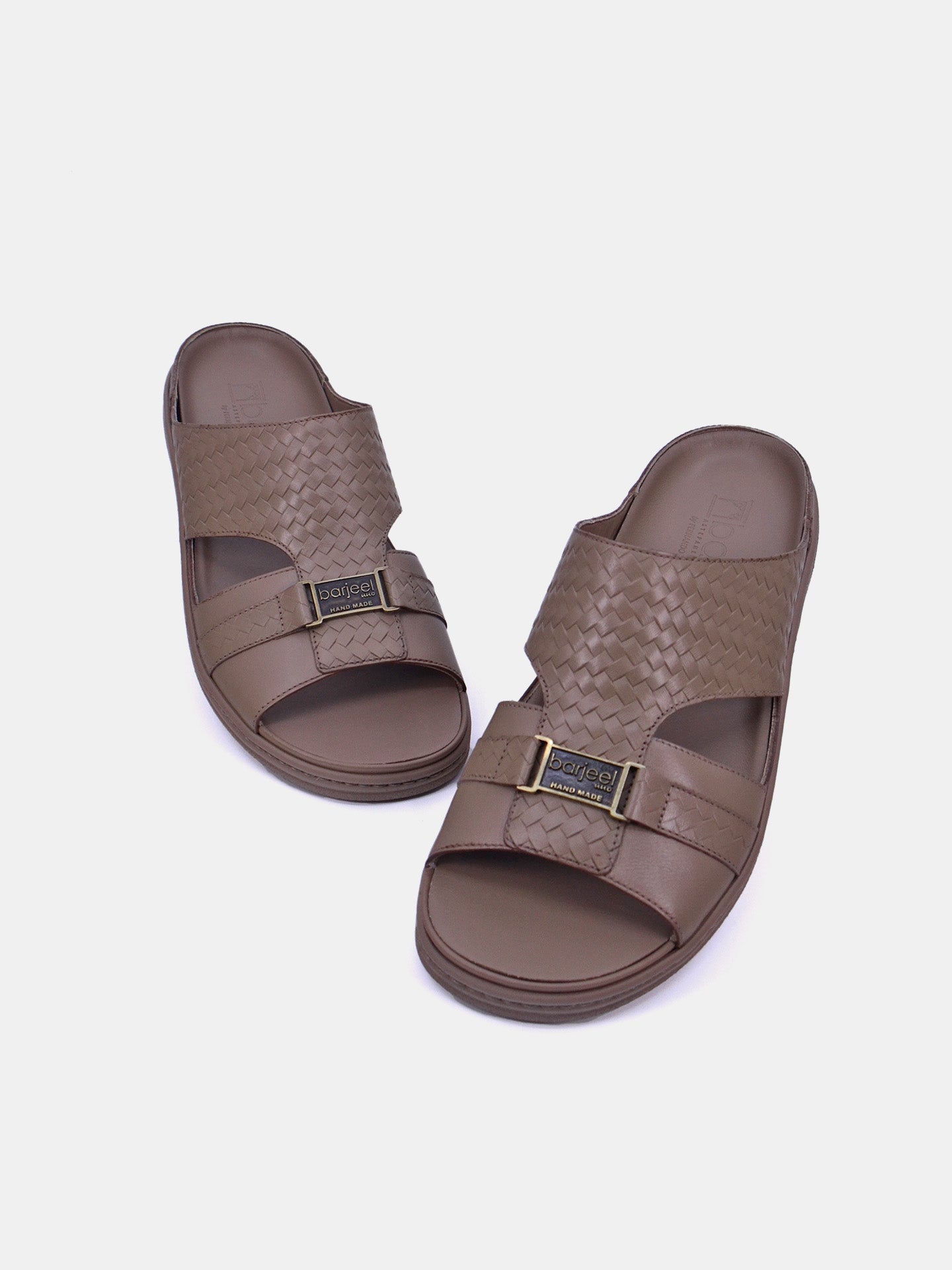 Barjeel Uno 2372 Men's Arabic Sandals #color_Beige