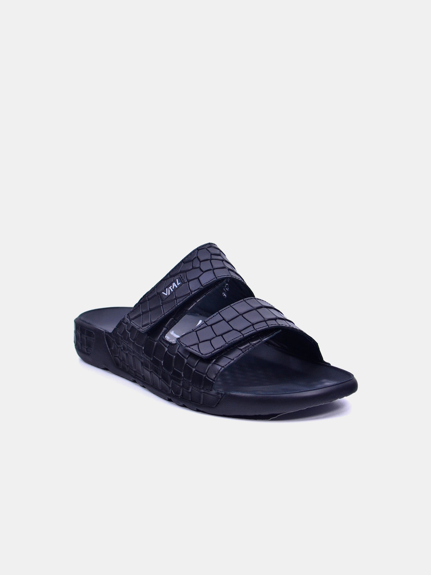 Vital 85105AS Men's Slider Sandals #color_Black