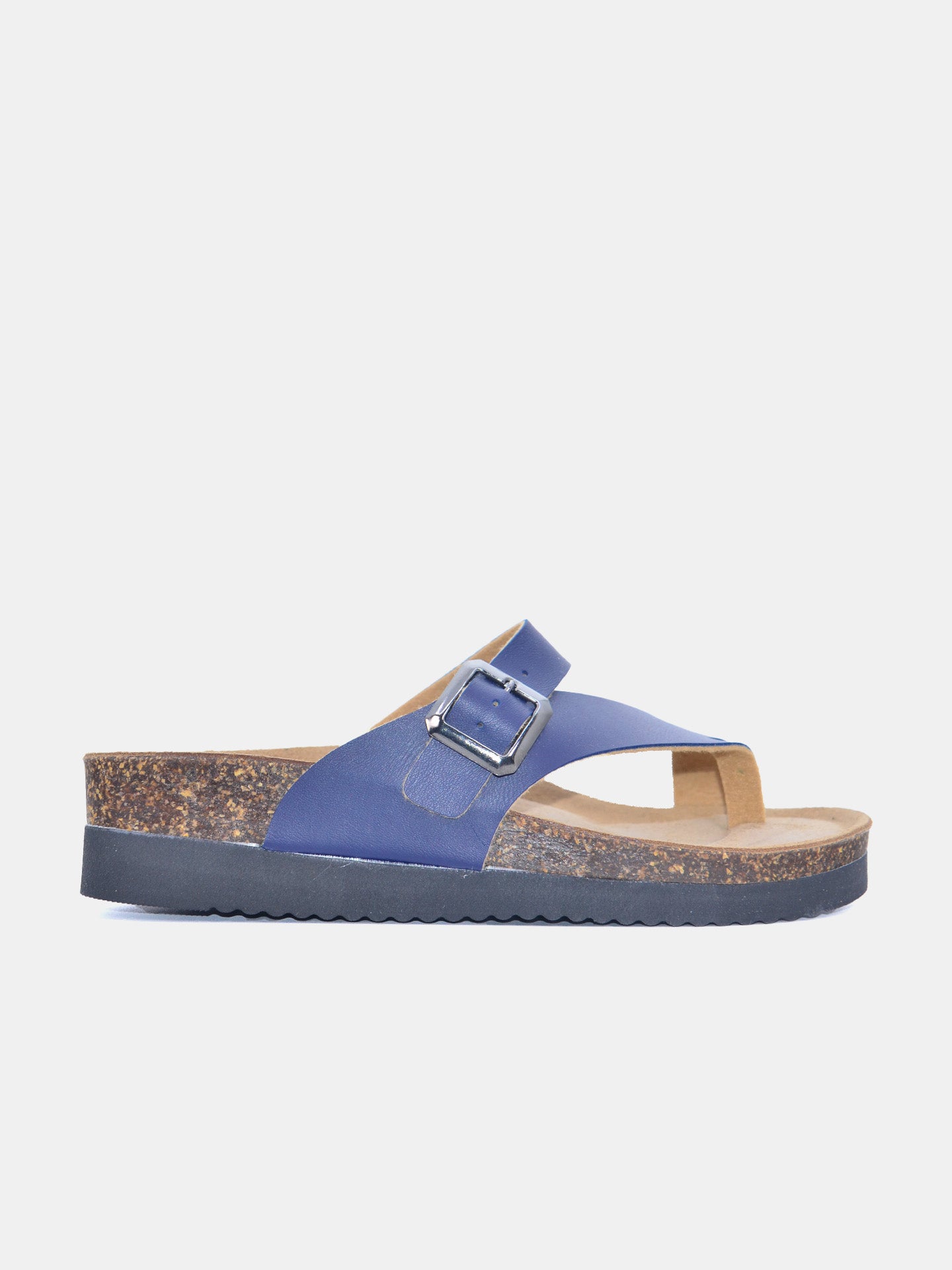 Biochic Women's Finger Type Mid Heel Sandals #color_Blue