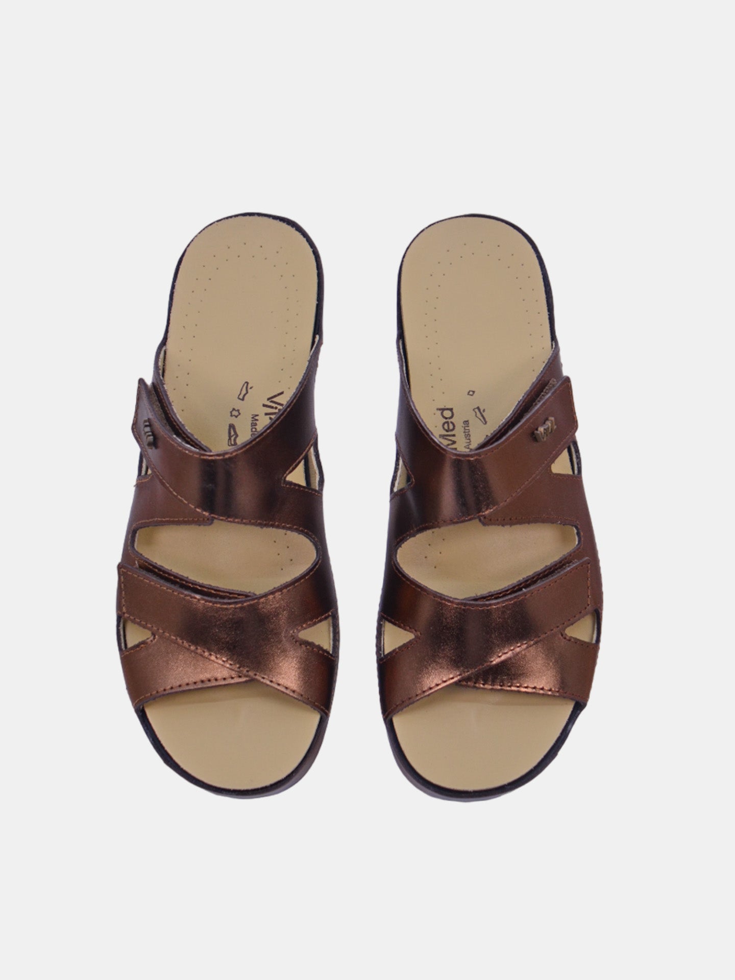 Vital 4103AS Women's Slider Sandals #color_Brown