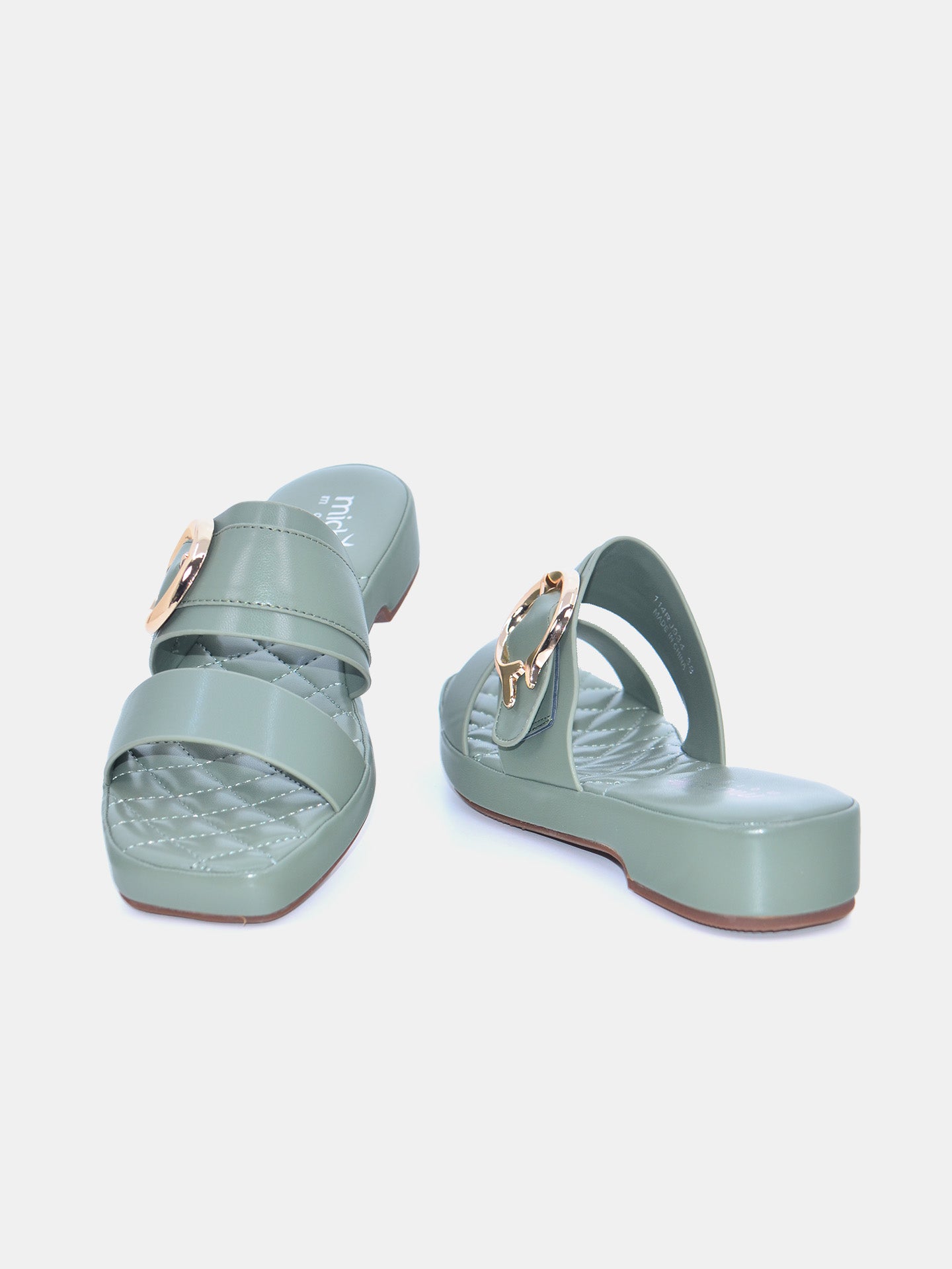 Michelle Morgan 114RJ934 Women's Sandals #color_Green