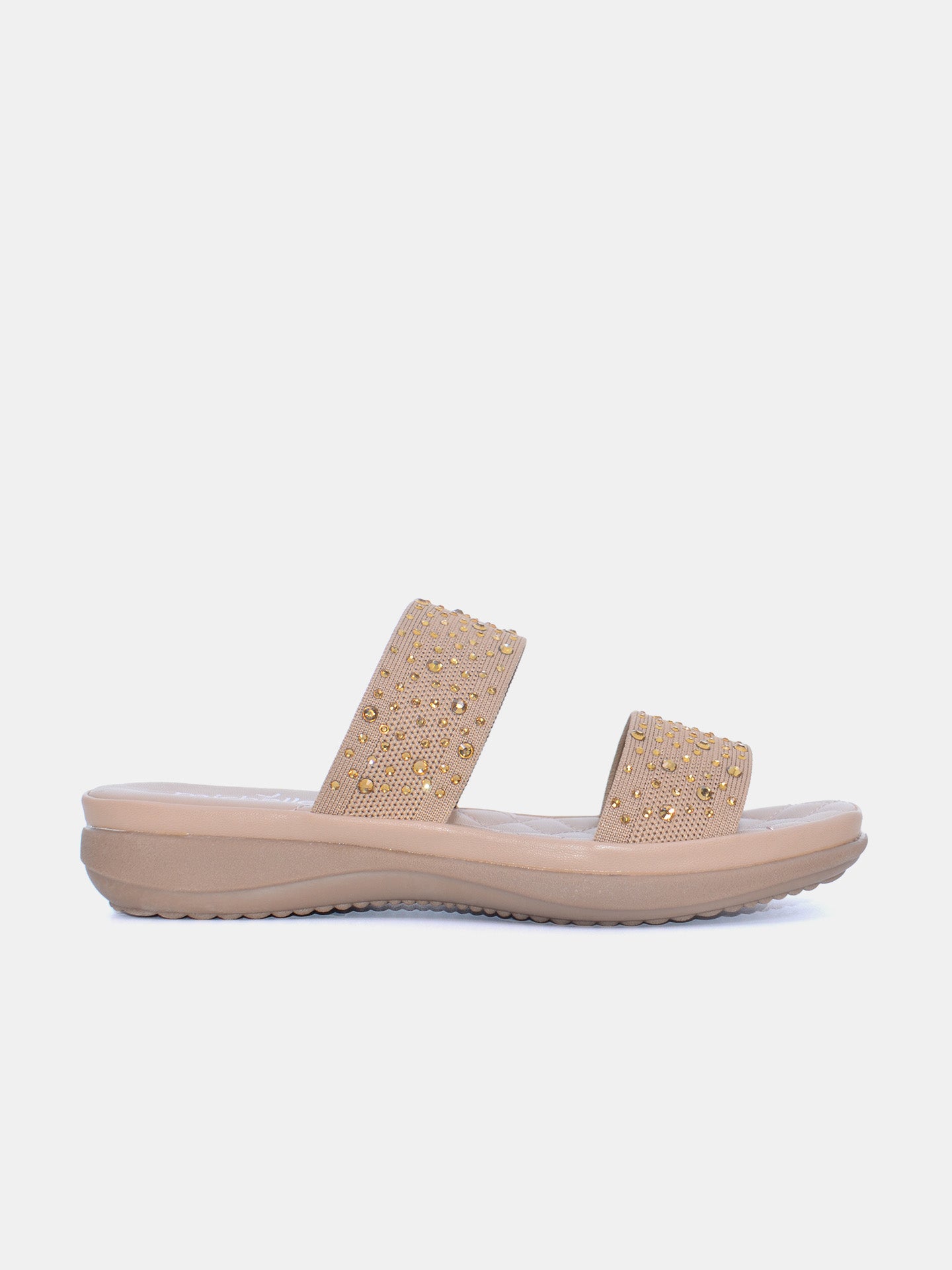 Michelle Morgan 214ZD138 Women's Flat Sandals #color_Beige