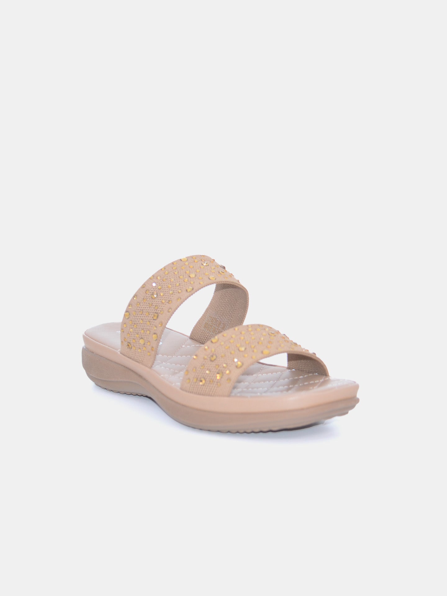 Michelle Morgan 214ZD138 Women's Flat Sandals #color_Beige