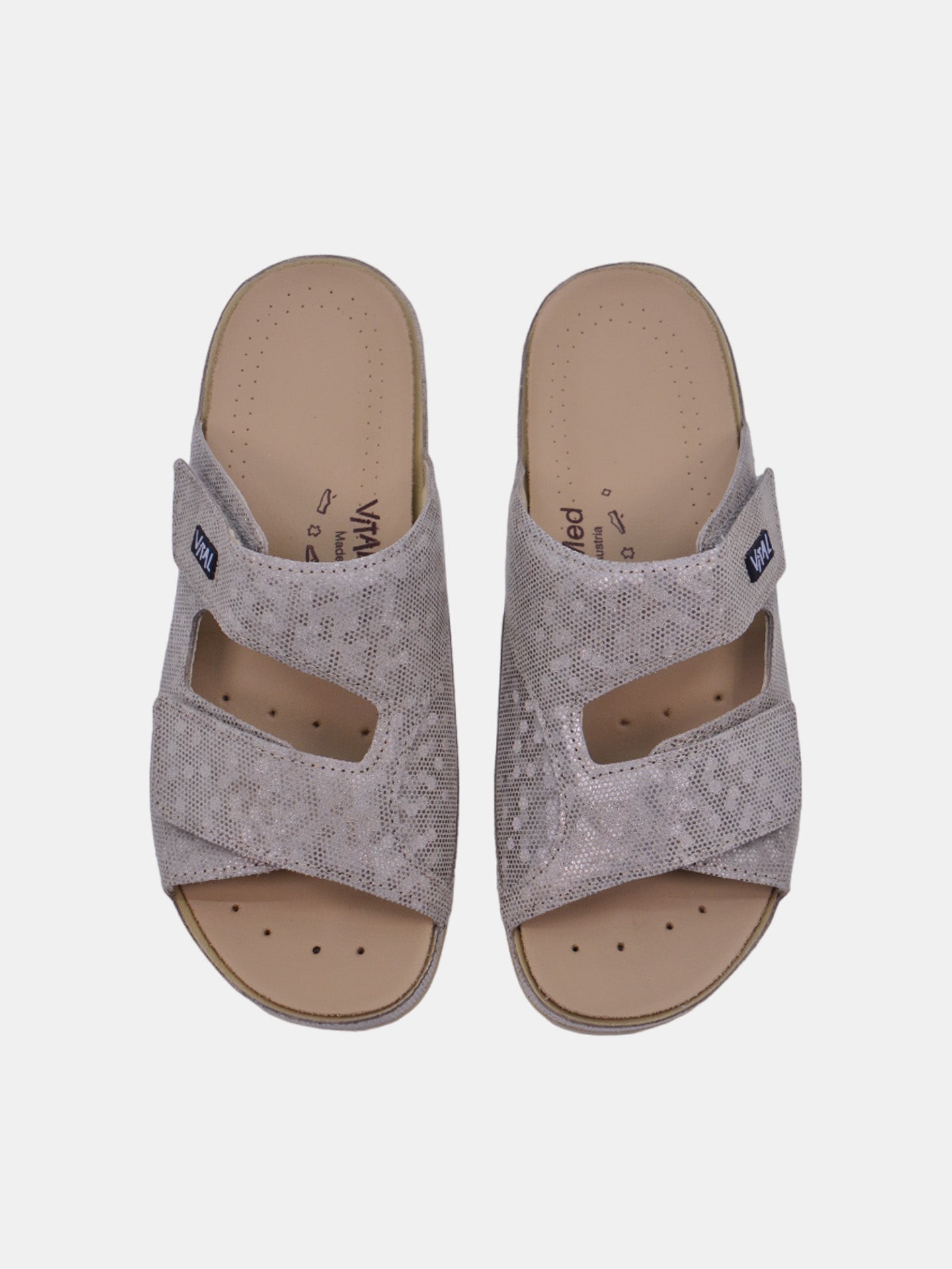 Vital 0625MAS Women's Slider Sandals #color_Taupe