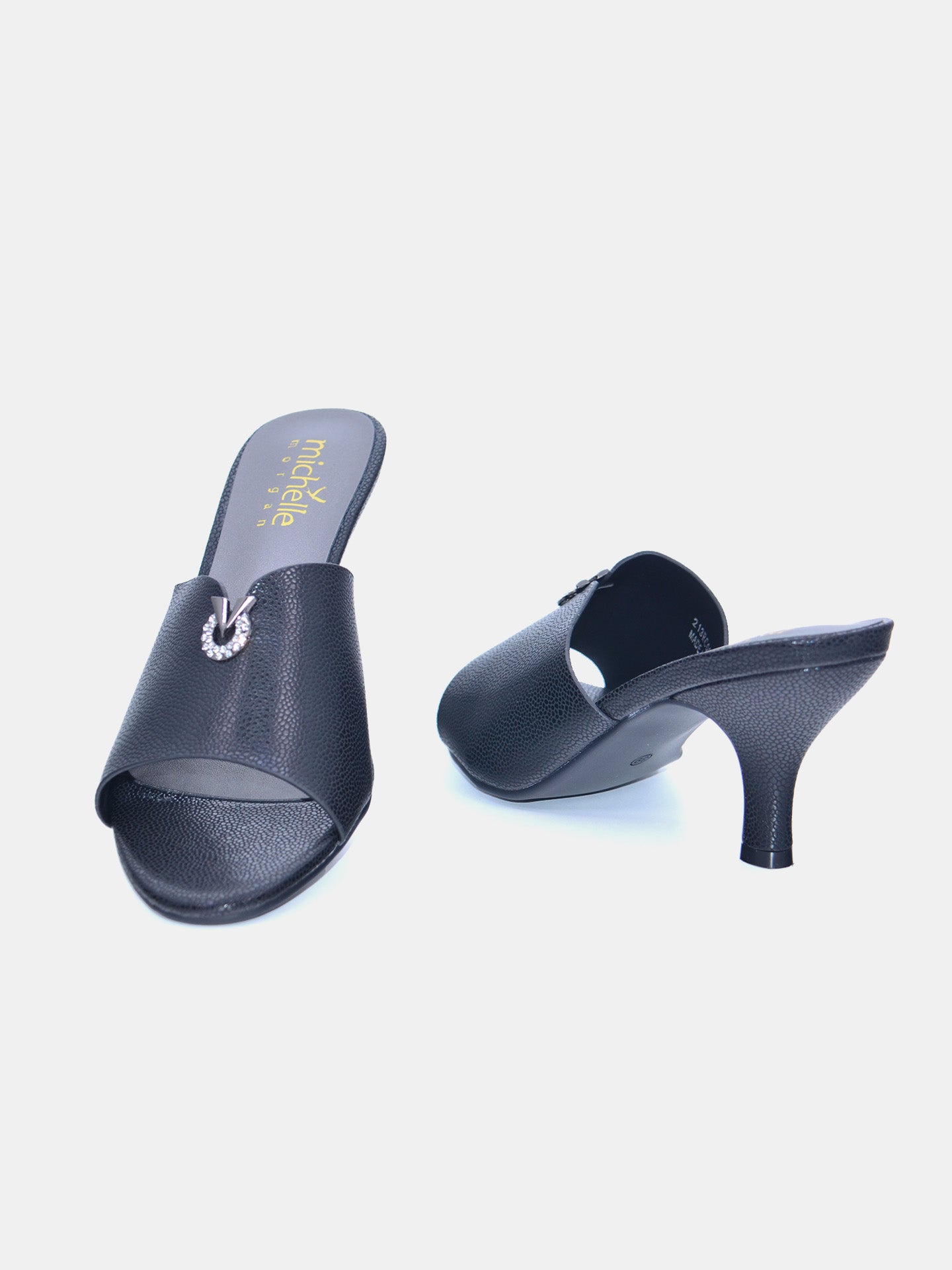 Michelle Morgan 213RC001 Women's Heeled Sandals #color_Black