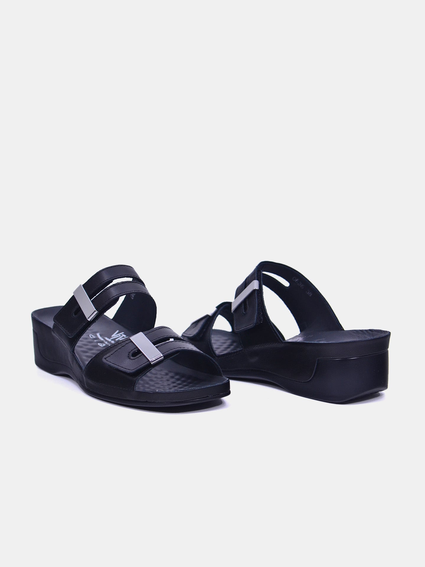 Vital 0836 Women's Heeled Sandals #color_Black