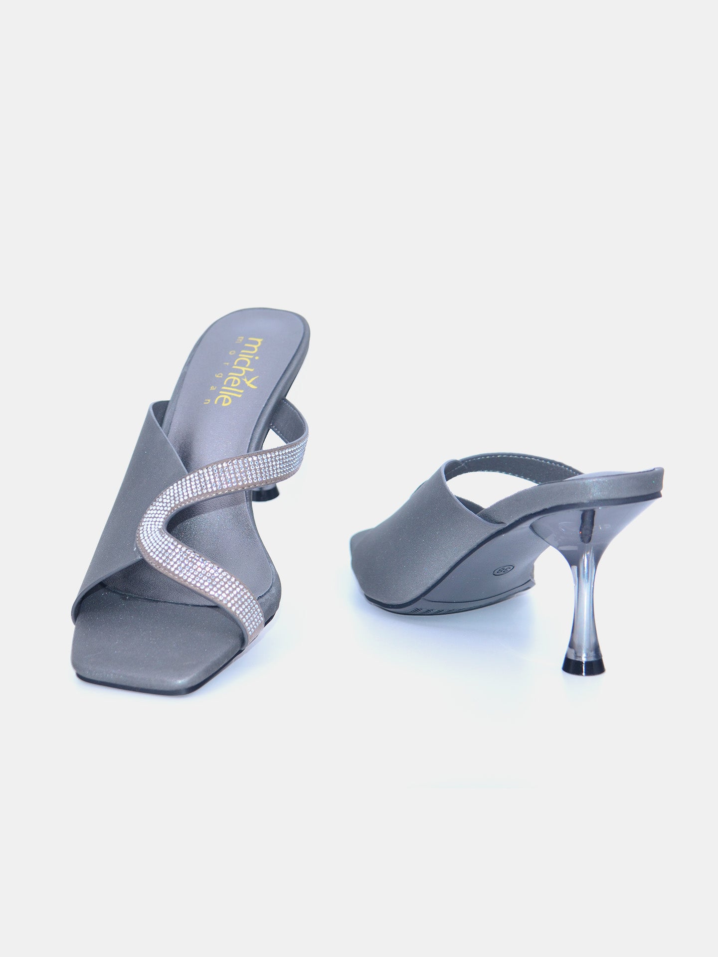 Michelle Morgan 213RJ772 Women's Heeled Sandals #color_Gray