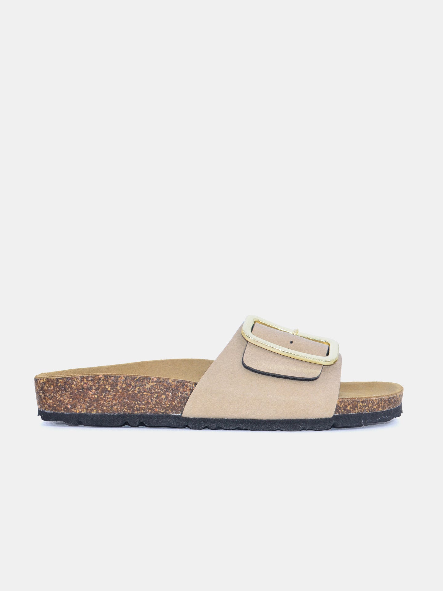 Biochic Women's Madrid Broad Strap Sandals #color_Beige