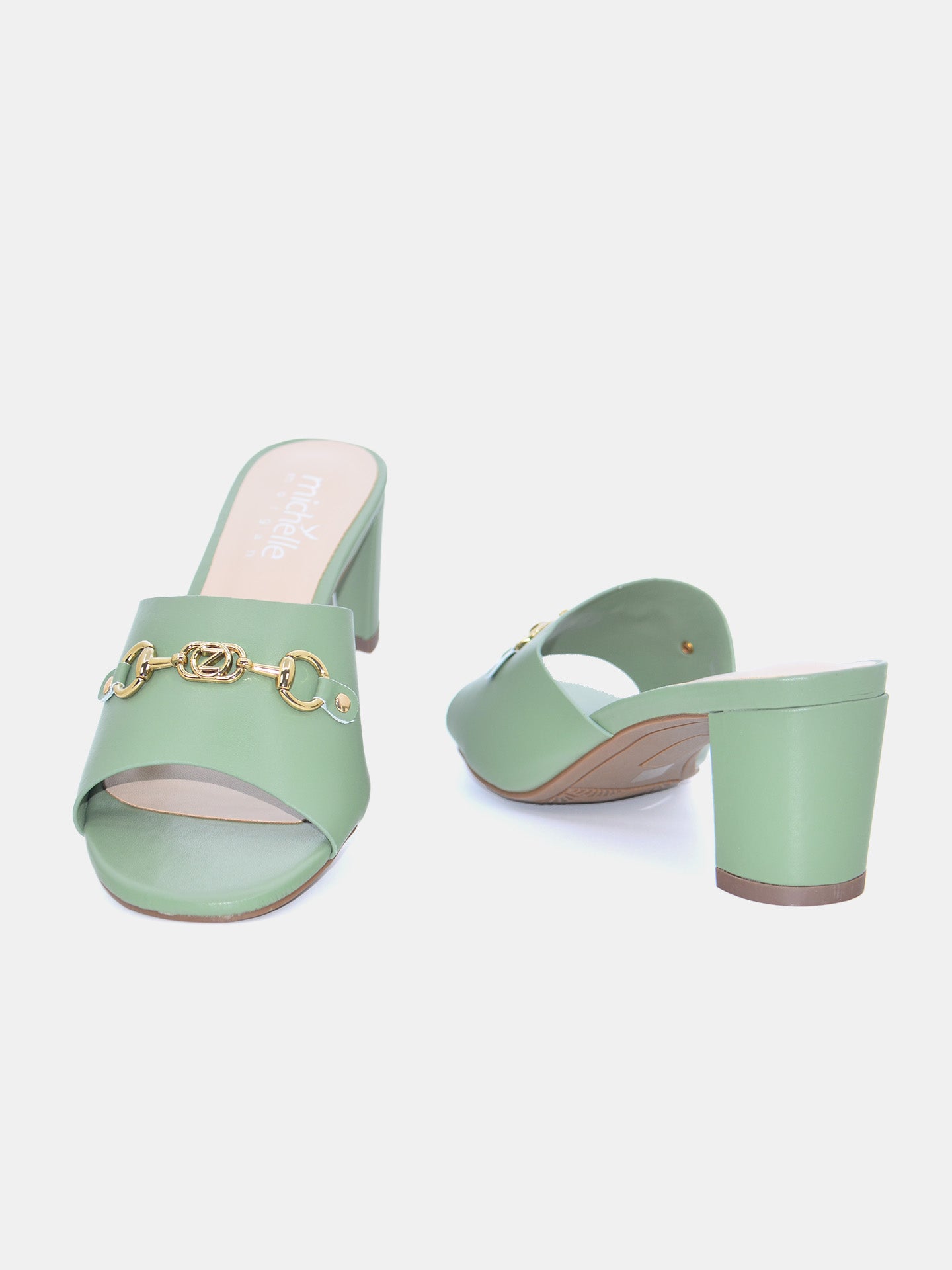 Michelle Morgan 213RC193 Women's Heeled Sandals #color_Green