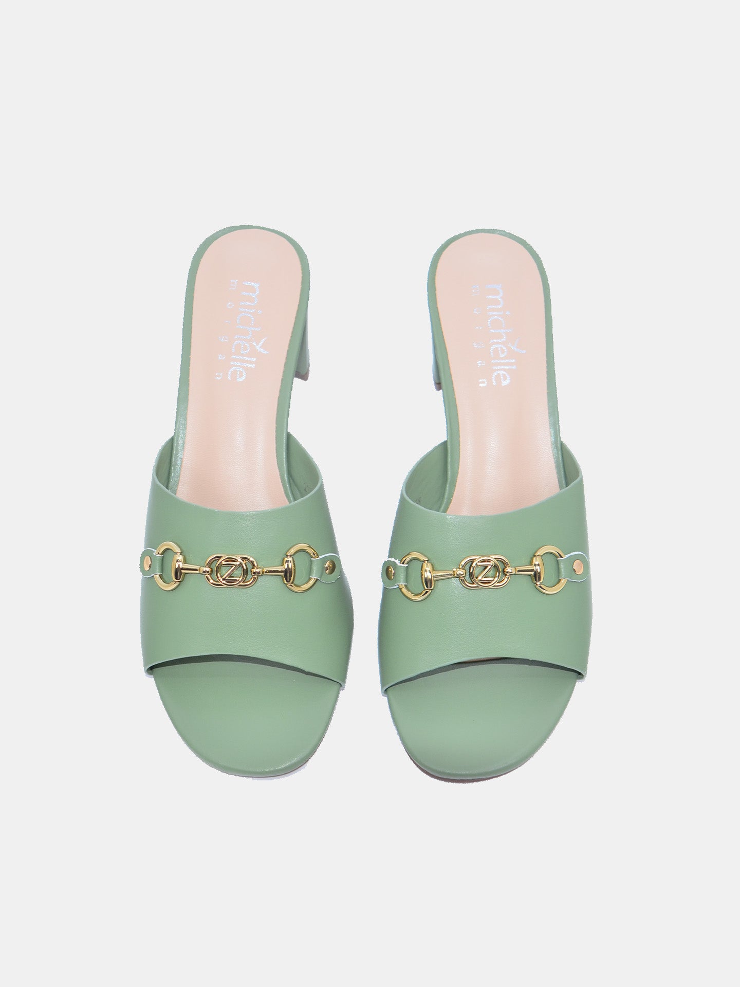 Michelle Morgan 213RC193 Women's Heeled Sandals #color_Green