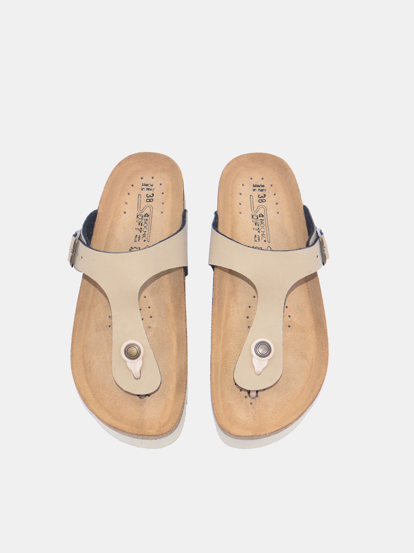 Biochic Women's Gizeh Sandals #color_Beige