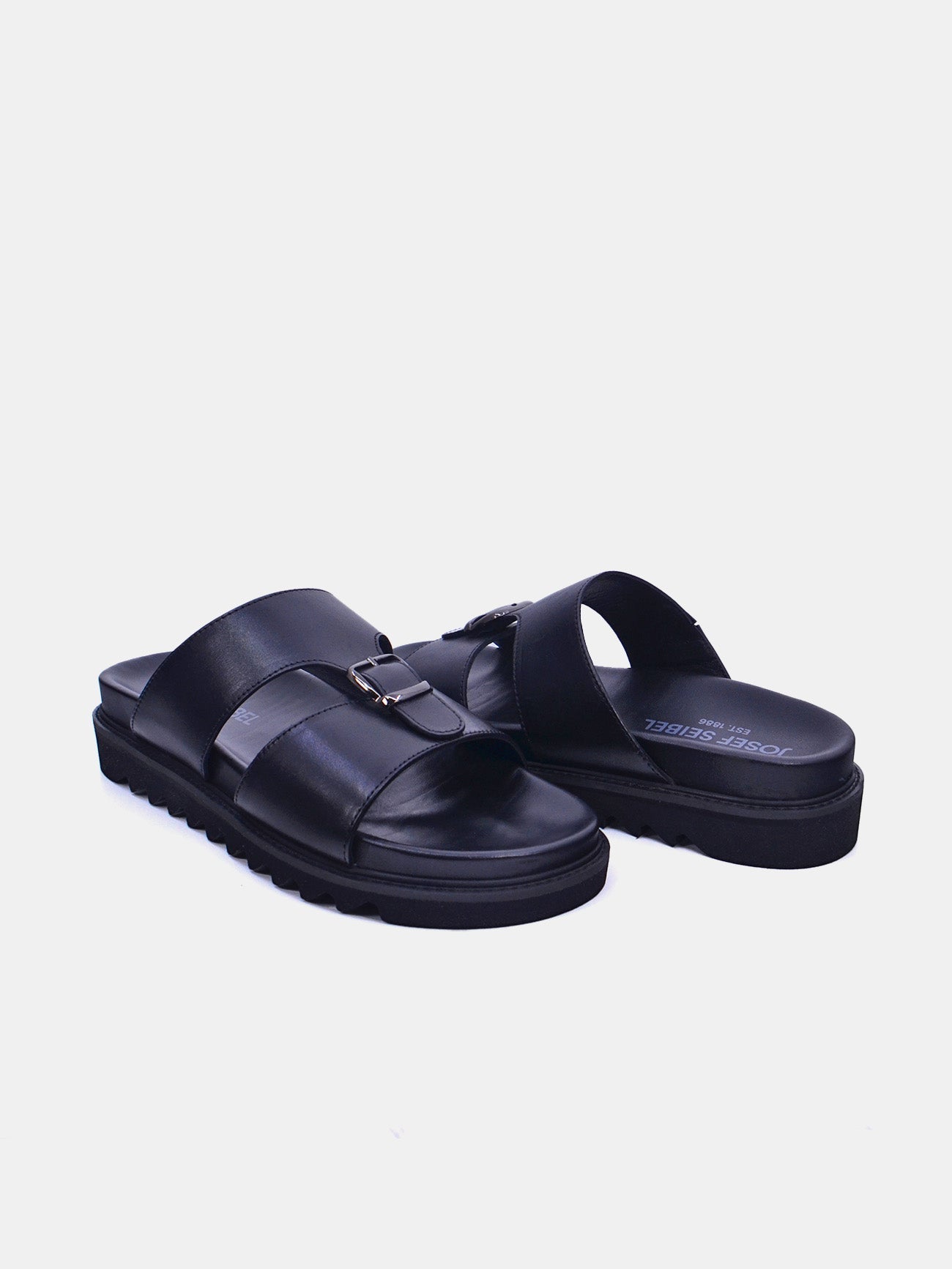 Josef Seibel 58403 Men's Casual Sandals #color_Black