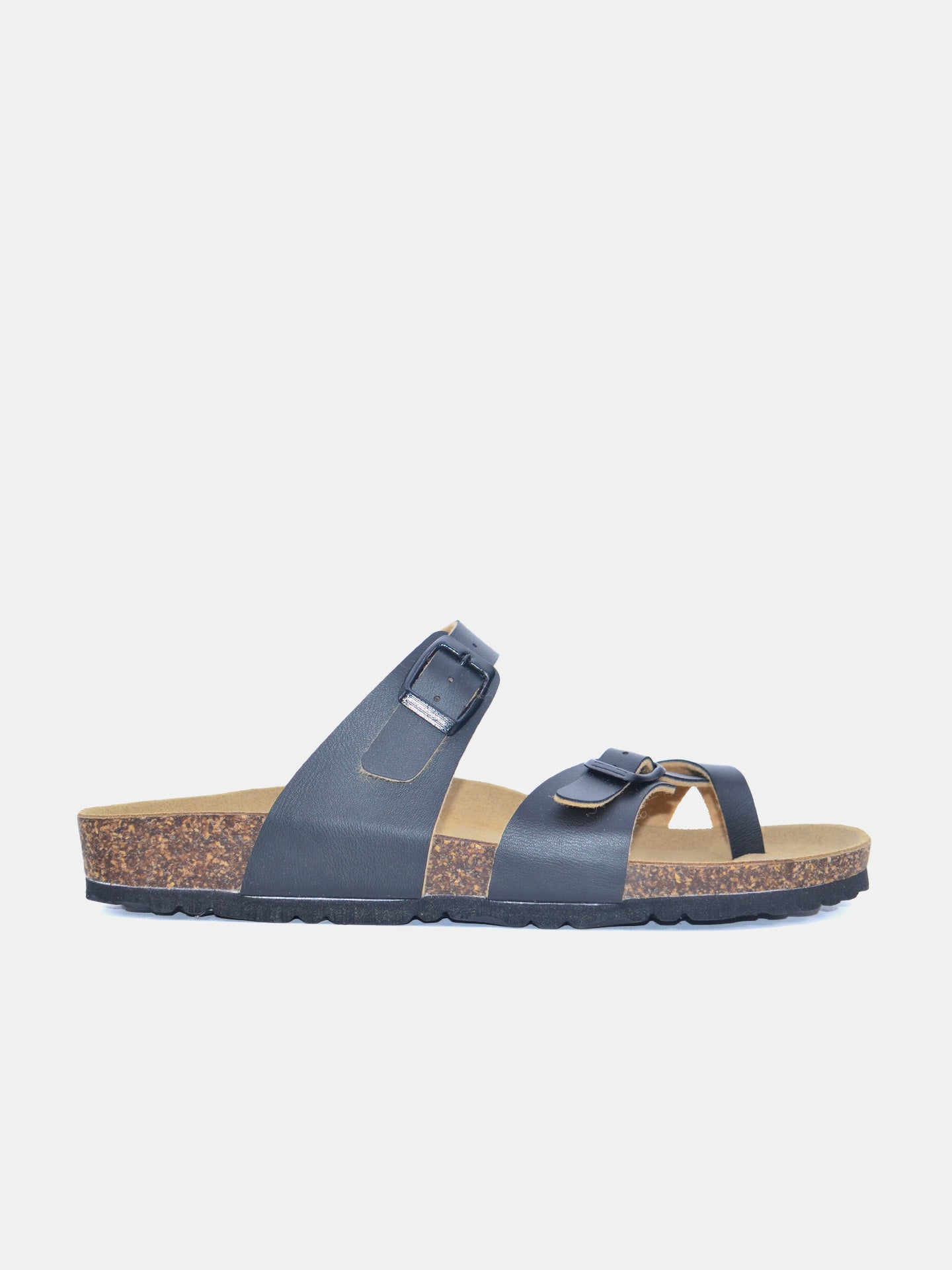 Biochic Men's Toe Type Sandals #color_Black