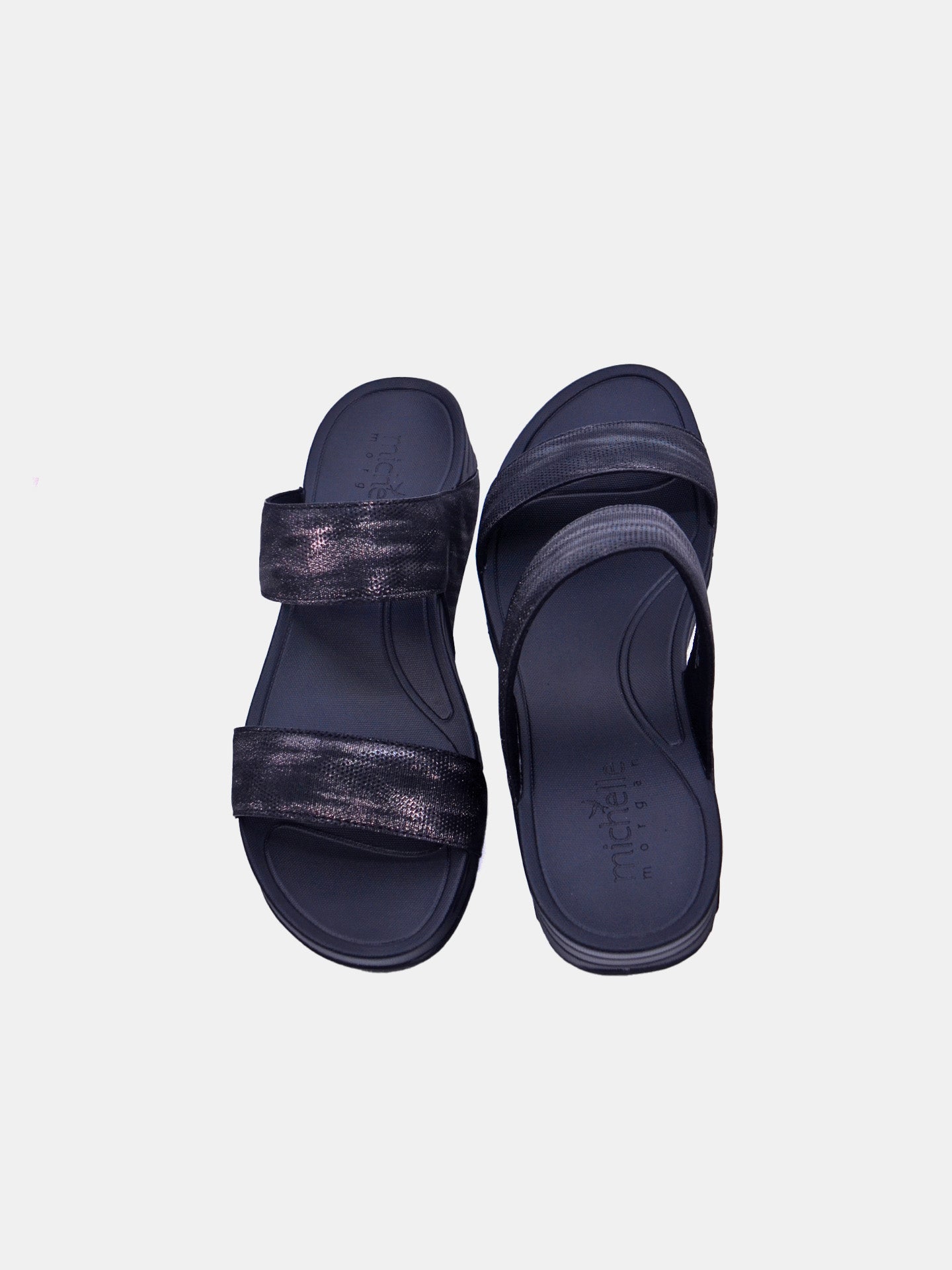 Michelle Morgan 214RJ911 Women's Sandals #color_Black