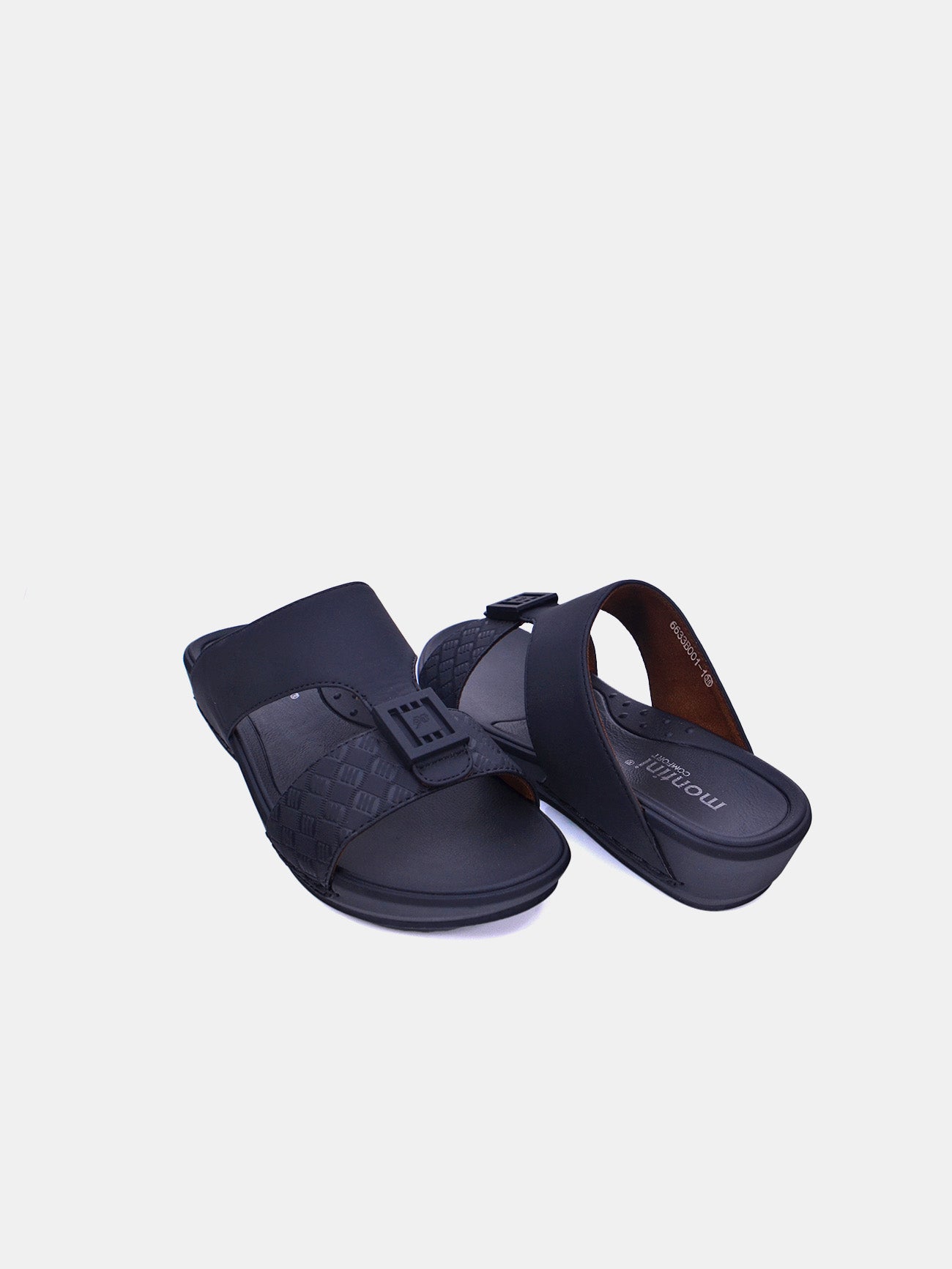 Montini 6633B001-1 Boys Arabic Sandals #color_Black