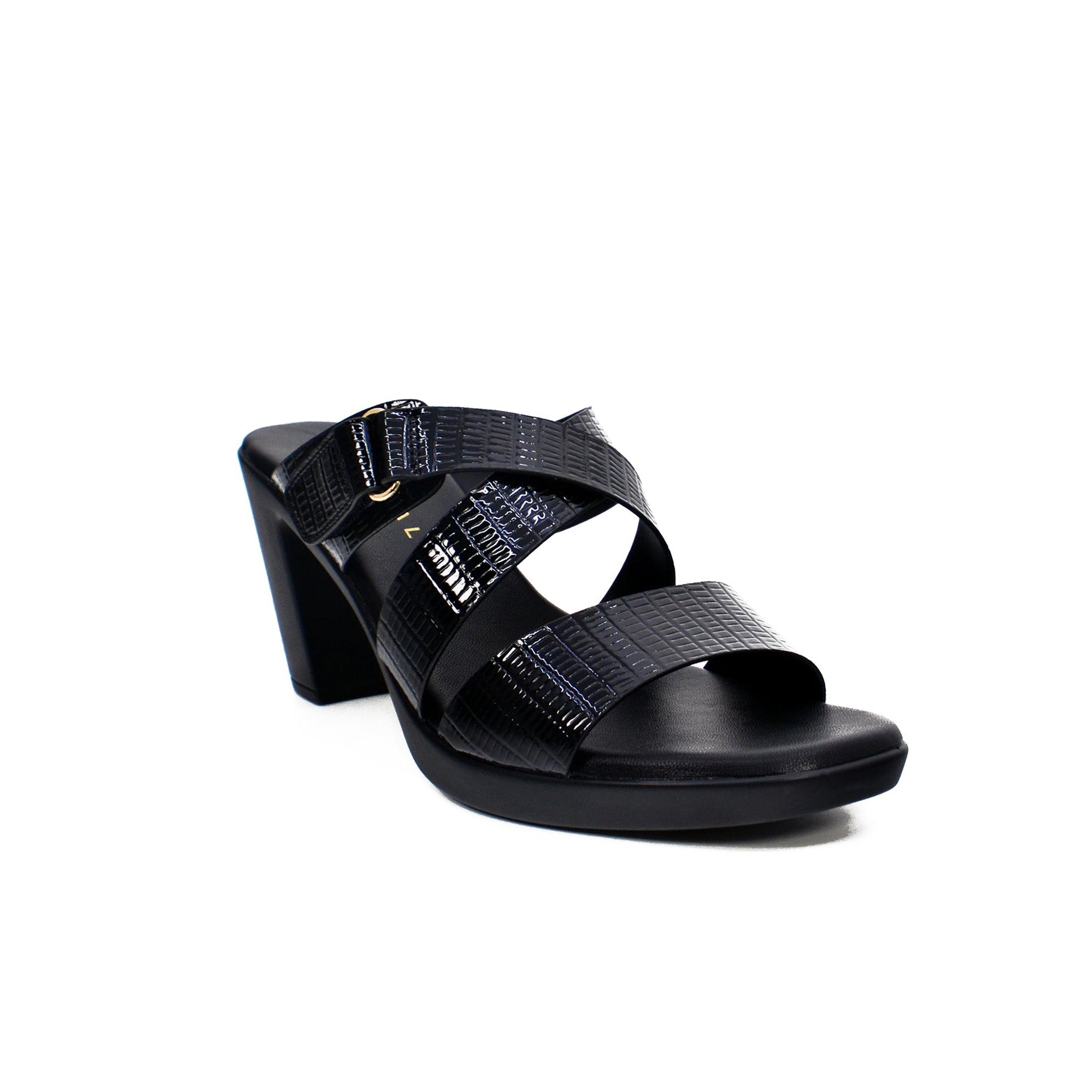 Mynaal 18F9817-51 Women's Block Heel Sandal #color_Black