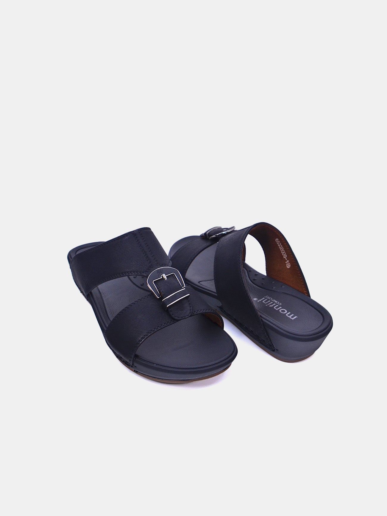 Montini 6633B009-1 Boys Arabic Sandals #color_Black