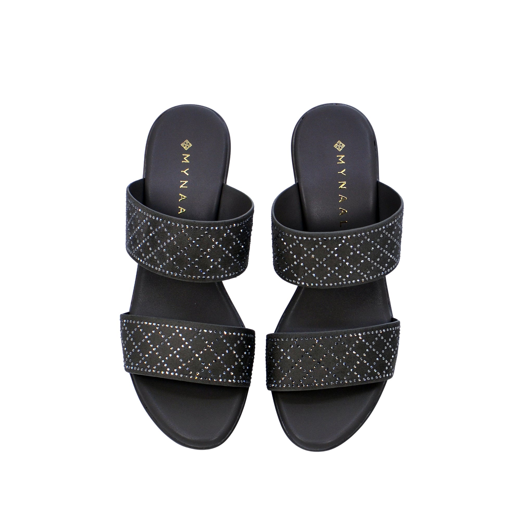 Mynaal 913Rj096 Women's Block Heel Sandal #color_Brown