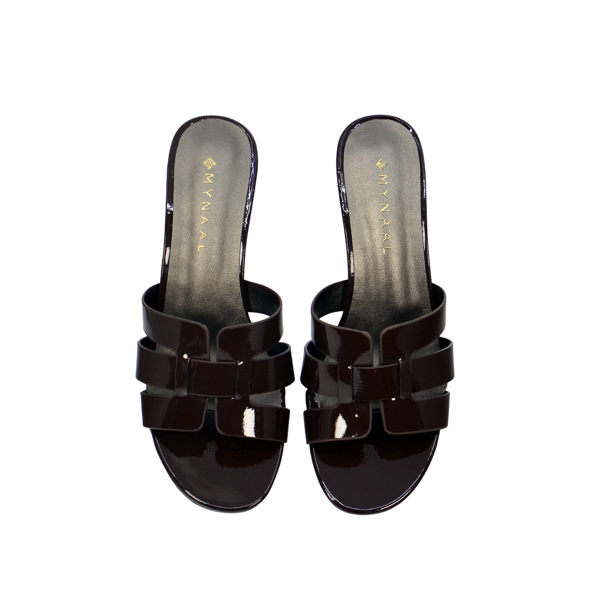 Mynaal 413Rj191 Women's Block Heel Sandal #color_Bronze