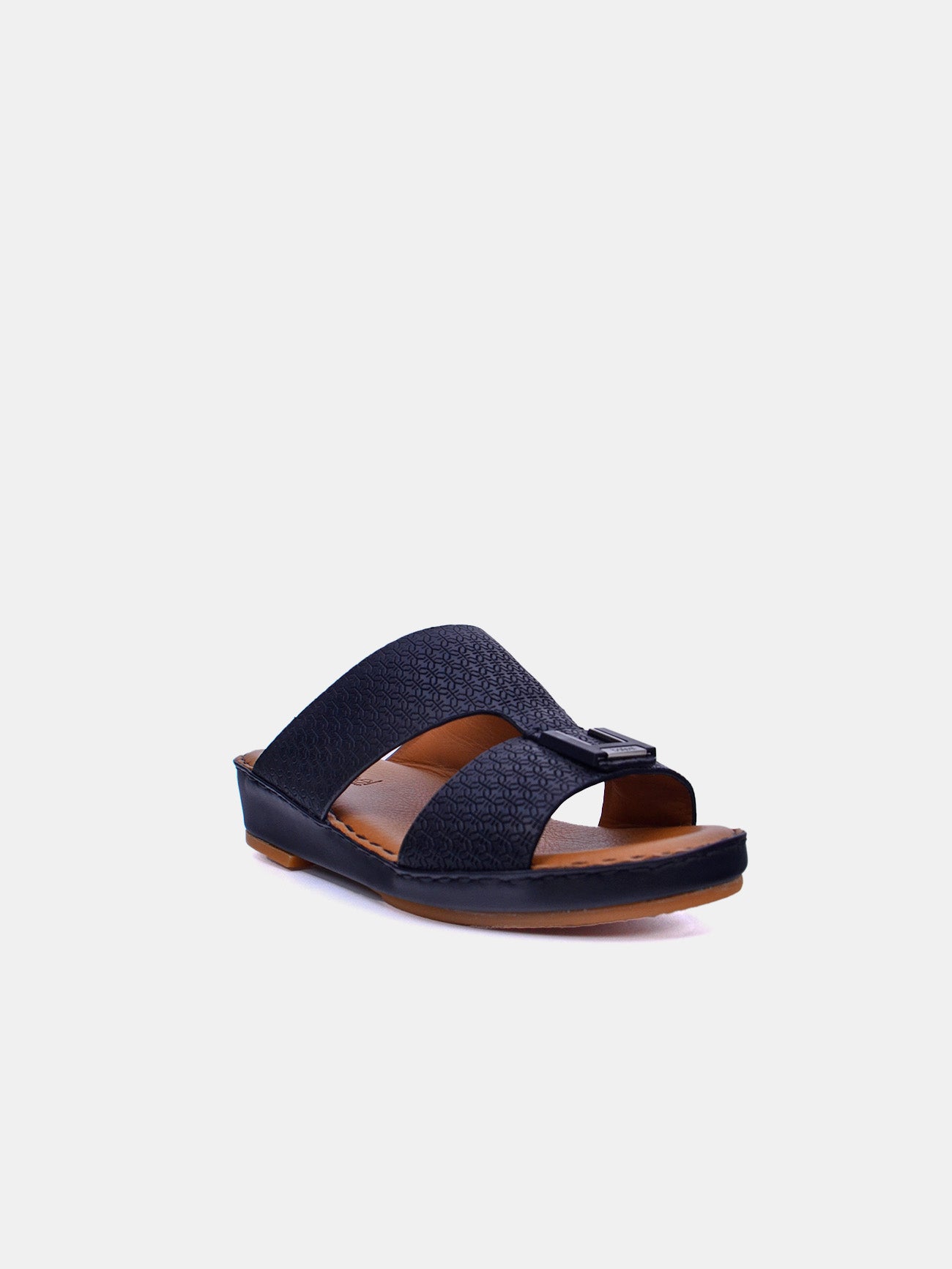 Barjeel Uno BSP1-01 Boys Arabic Sandals #color_Black