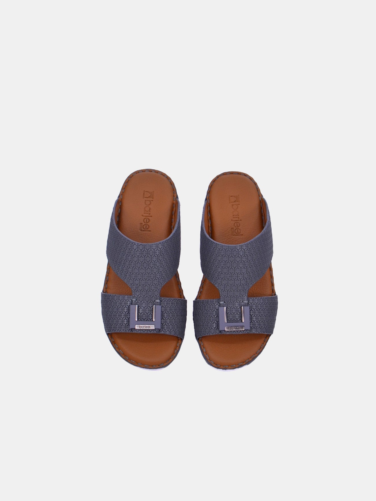 Barjeel Uno BSP1-01 Boys Arabic Sandals #color_Gray