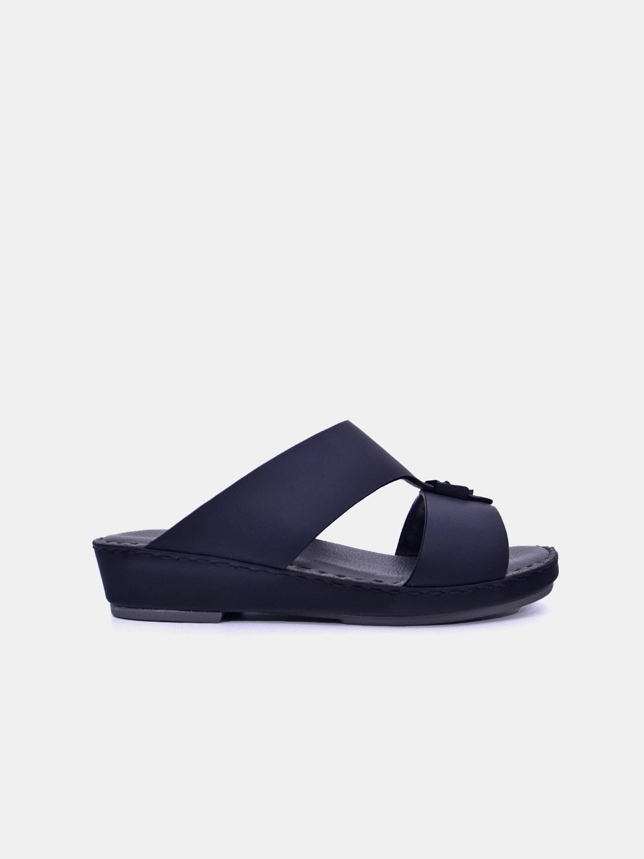 Barjeel Uno Boys Arabic Sandals #color_Black