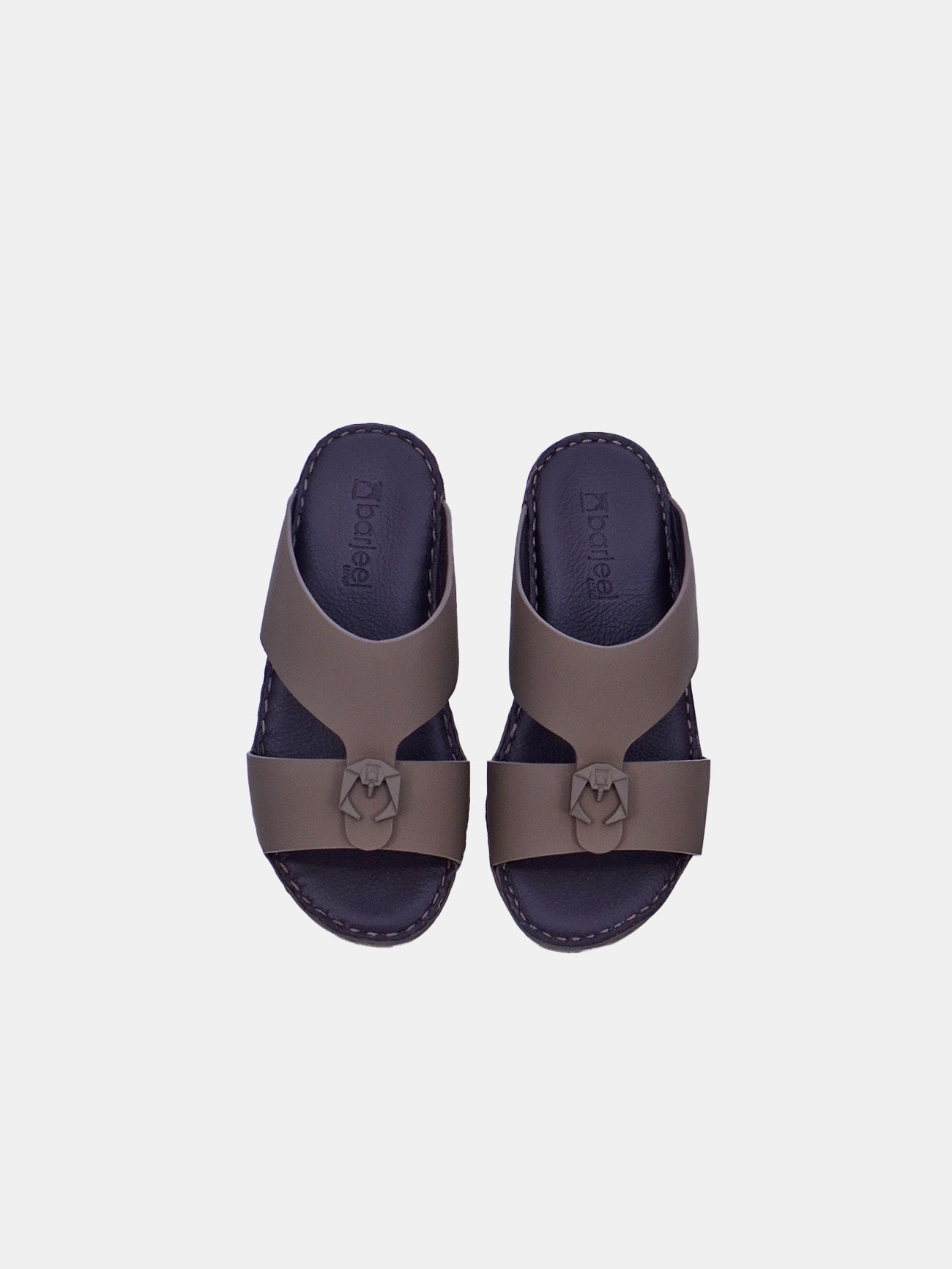 Barjeel Uno Boys Arabic Sandals #color_Brown