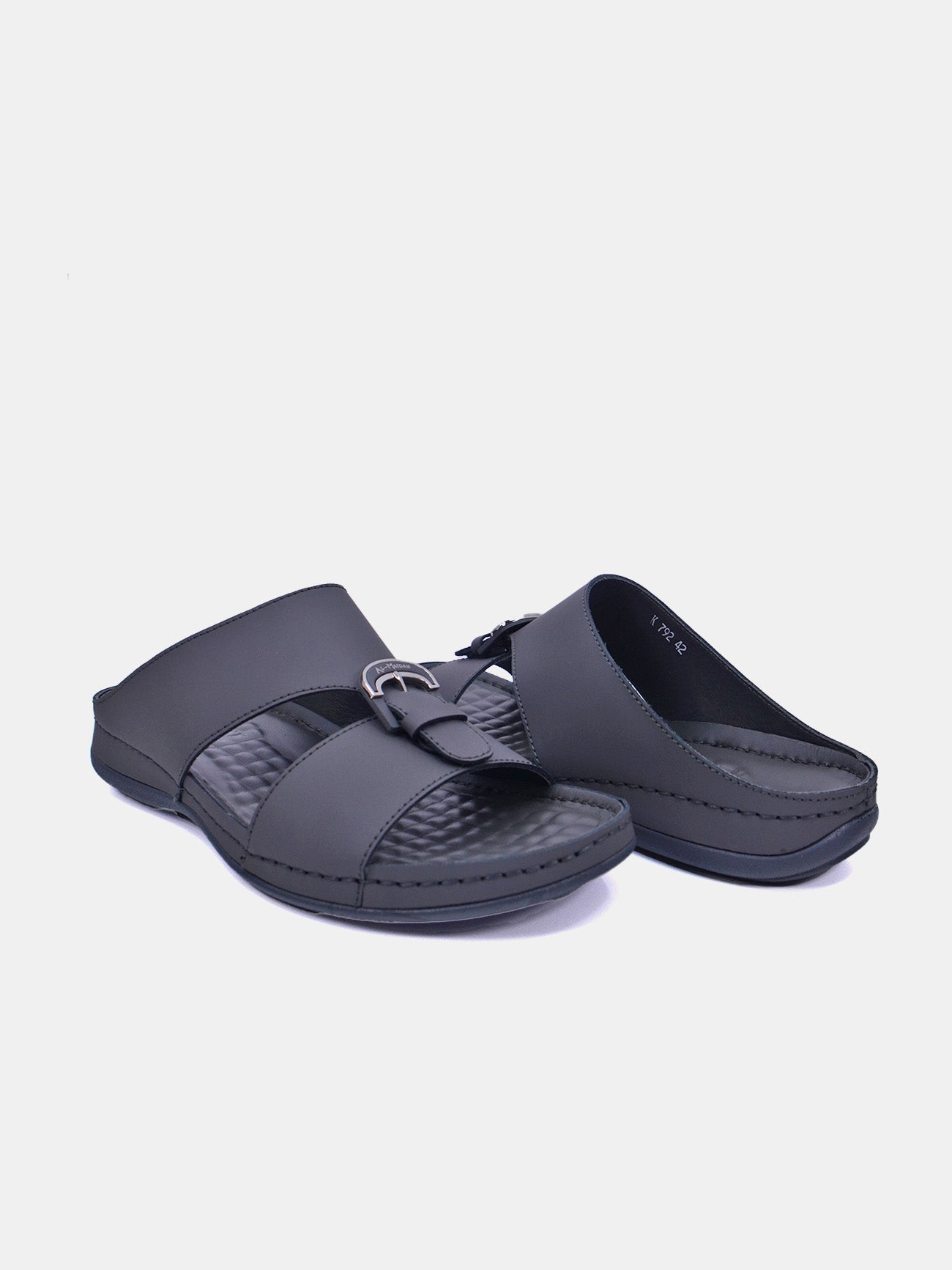 Al Maidan K-792 Men's Arabic Sandals #color_Gray