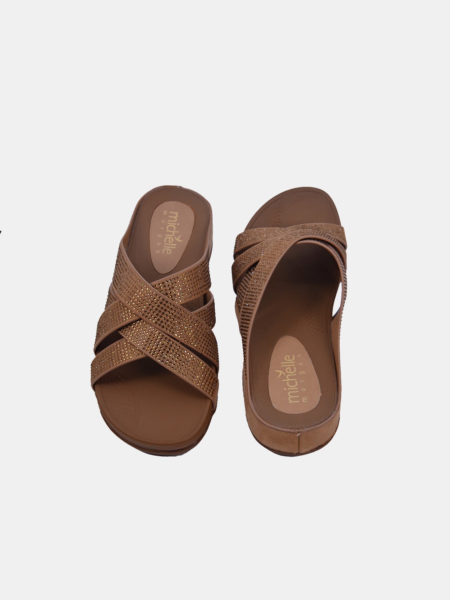 Michelle Morgan 114RC278 Women's Casual Sandals #color_Beige