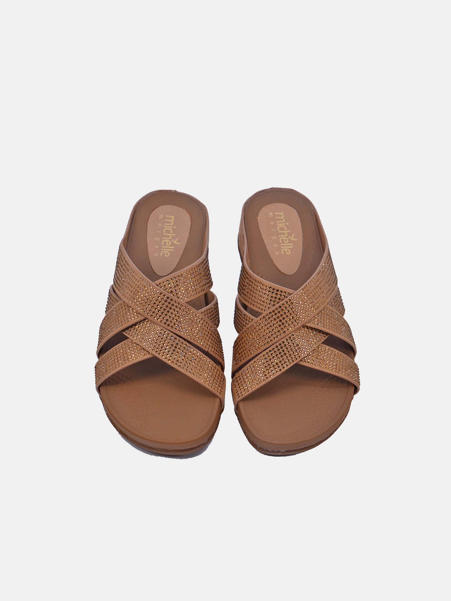 Michelle Morgan 114RC278 Women's Casual Sandals #color_Beige