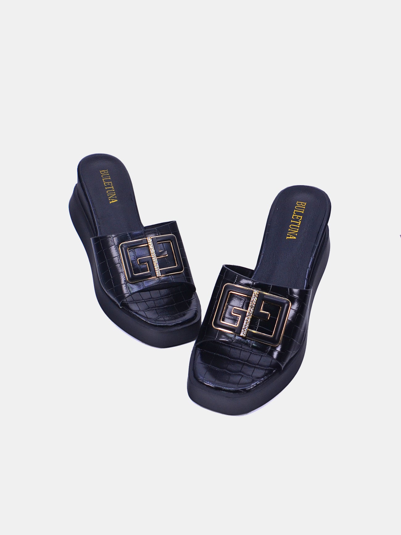 Buletuna YZ629 Women's Sandals #color_Black
