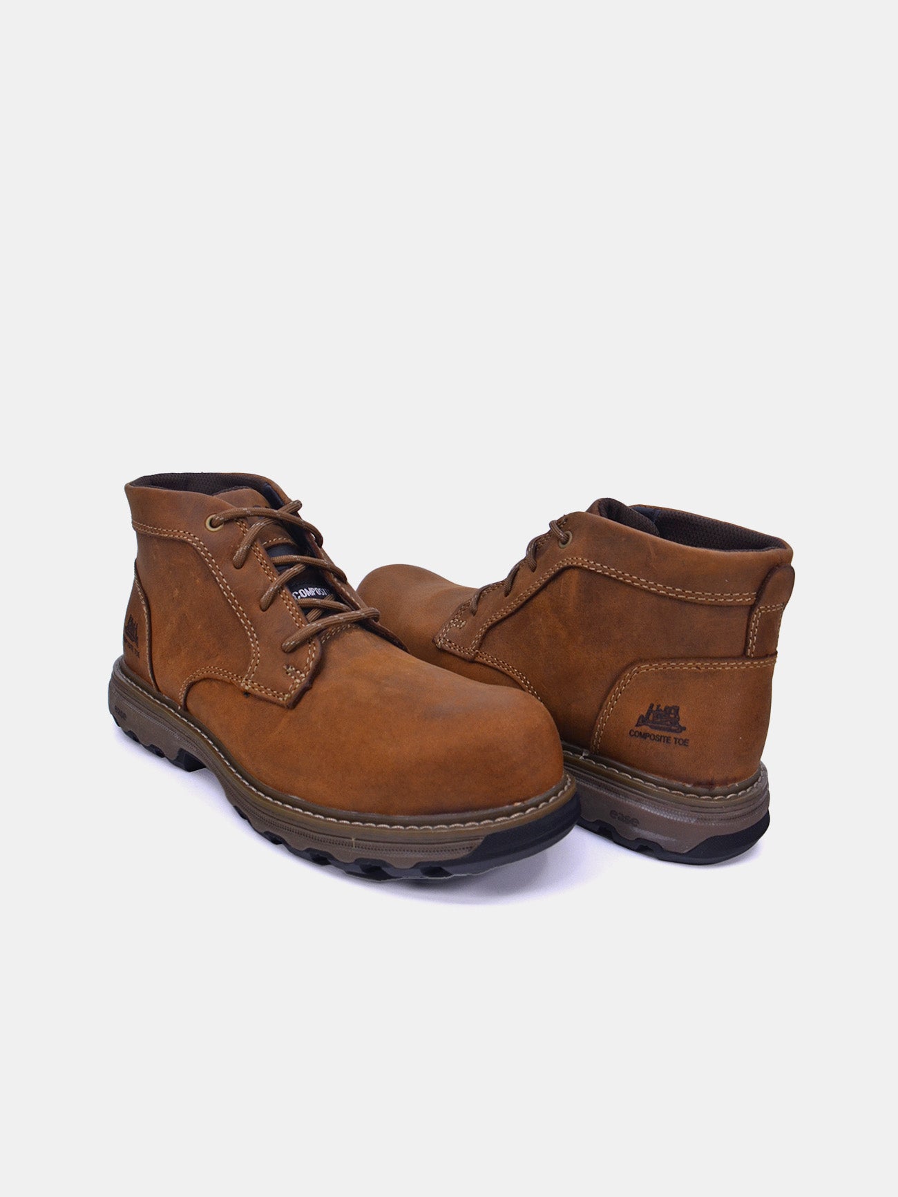 Caterpillar Women's Preset Nano Toe SP1 HRO SRA Safety Shoes #color_brown