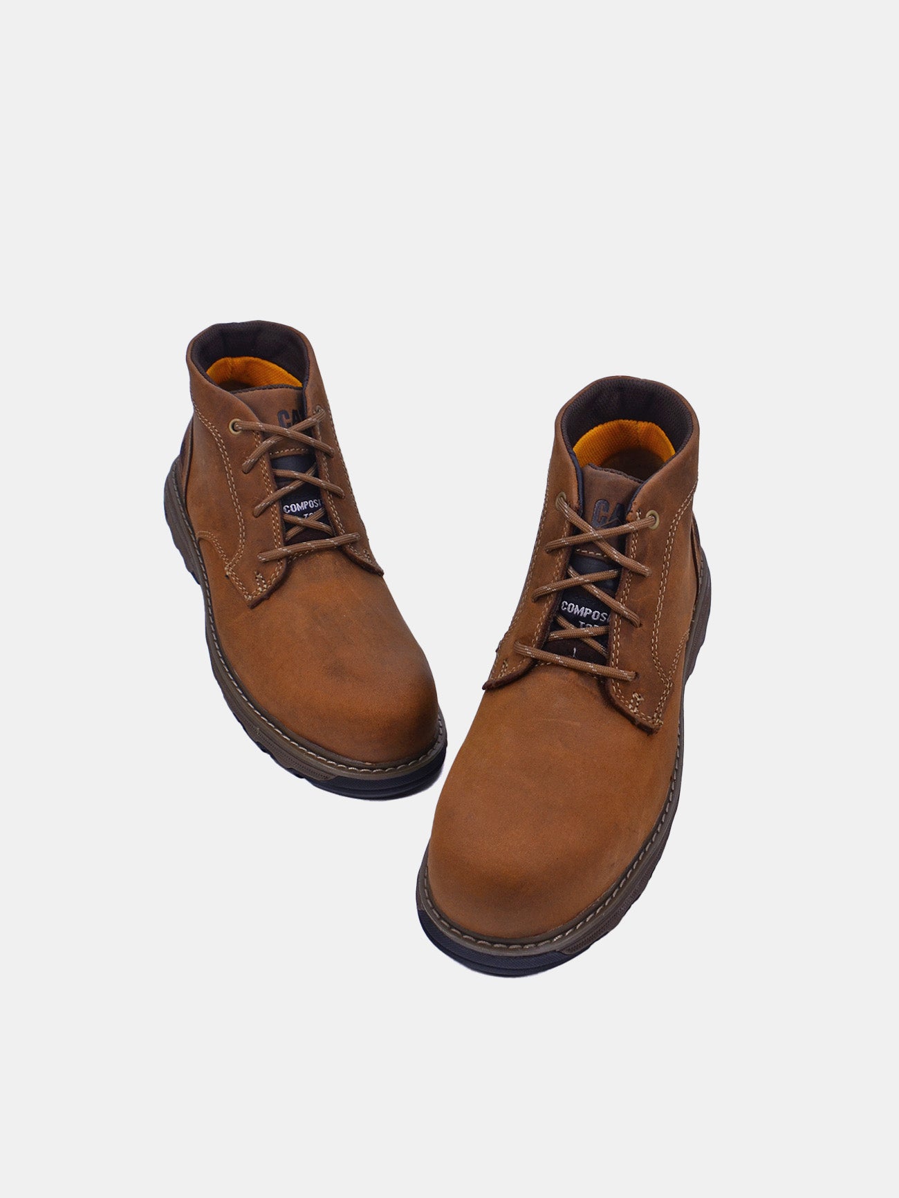 Caterpillar Women's Preset Nano Toe SP1 HRO SRA Safety Shoes #color_brown