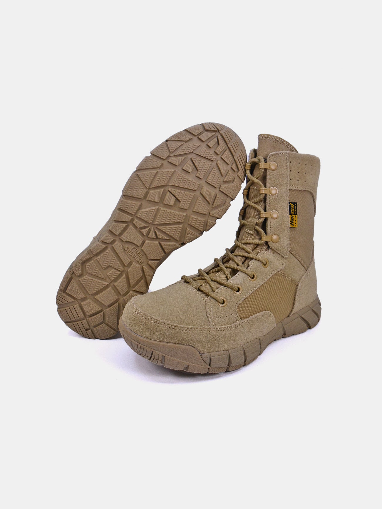 Hanagal AC0058 Men's Military Boots #color_Beige