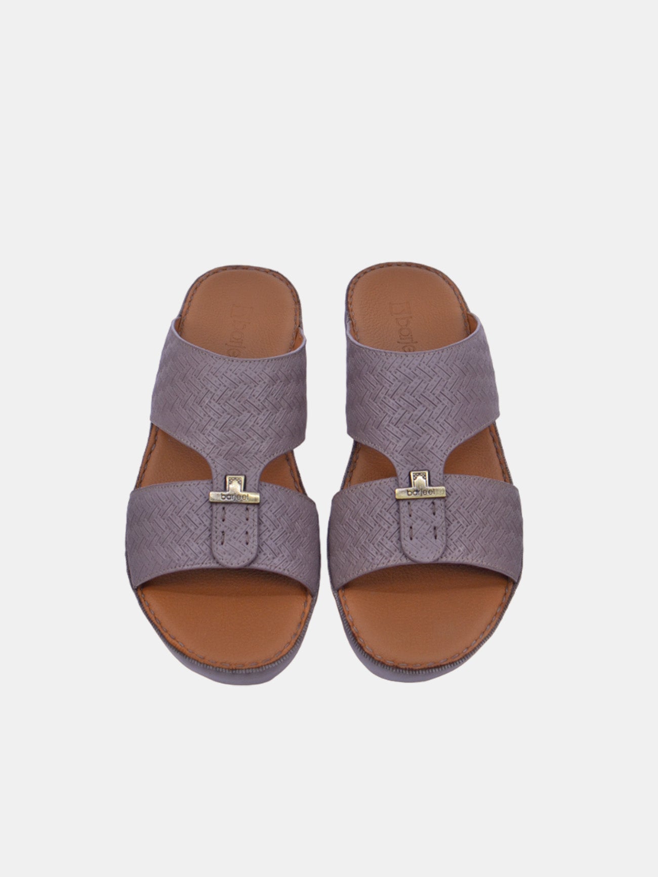 Barjeel Uno BSP1-61 Men's Arabic Sandals #color_gray