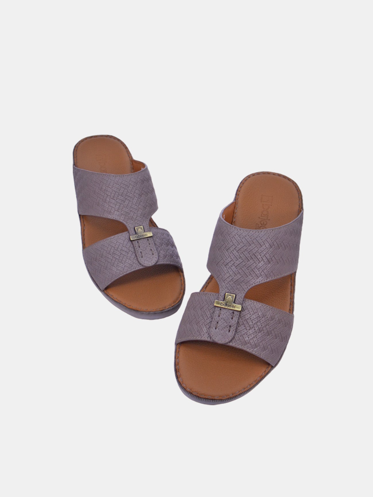 Barjeel Uno BSP1-61 Men's Arabic Sandals #color_gray