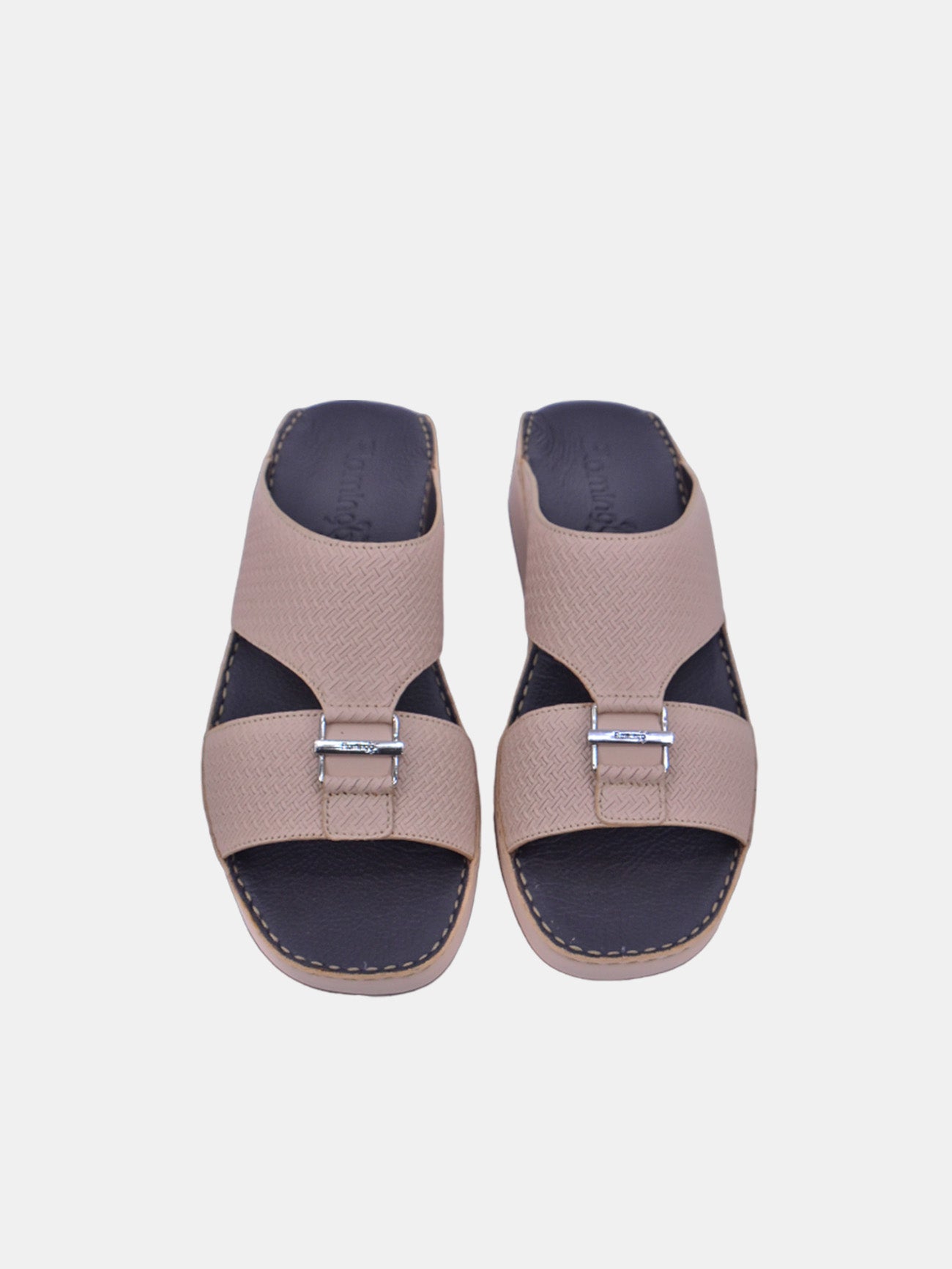 Flamingo F-2032 Men's Arabic Sandals #color_Beige