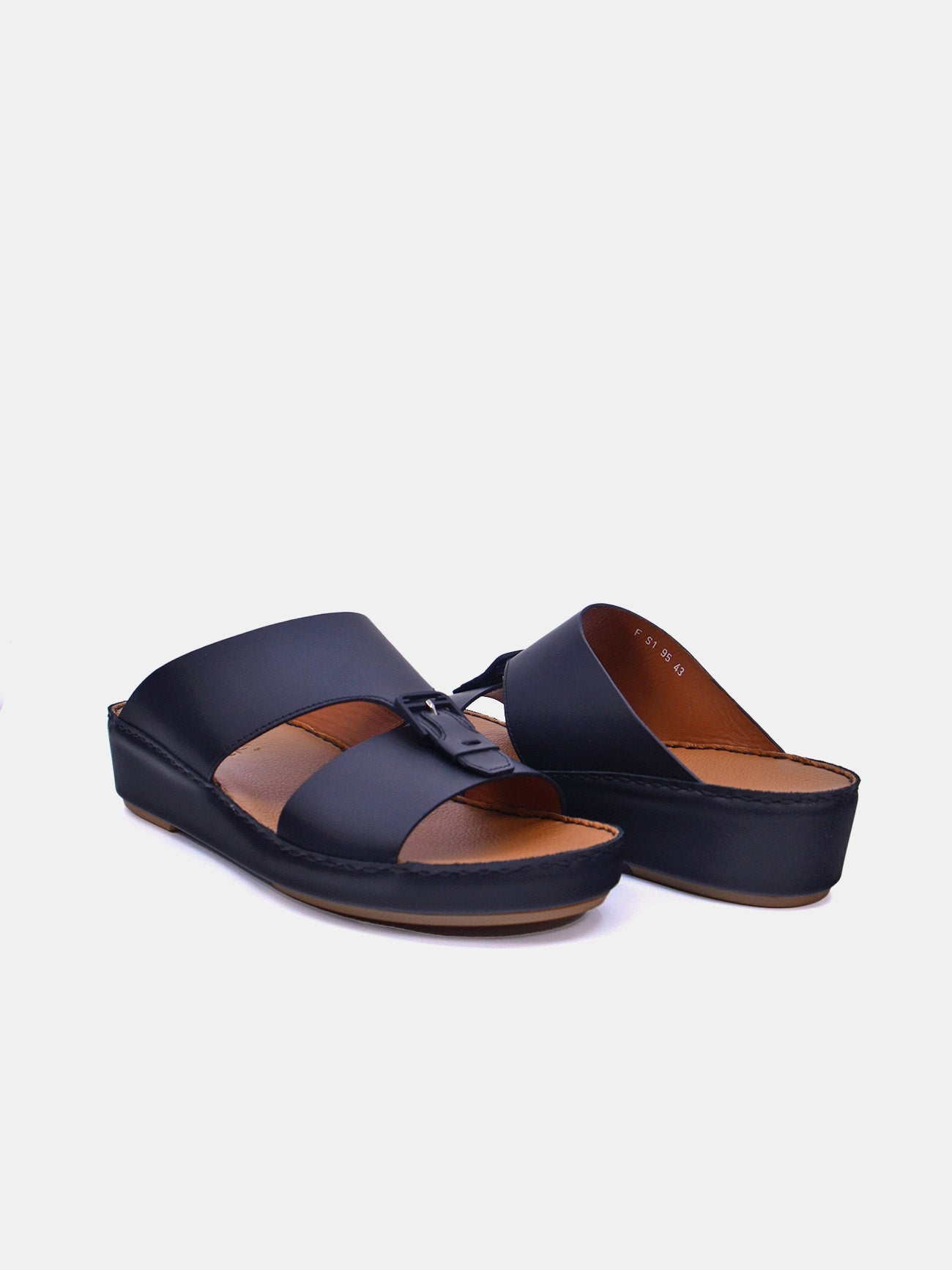 Flamingo FS-1-95 Men's Arabic Sandals #color_Black