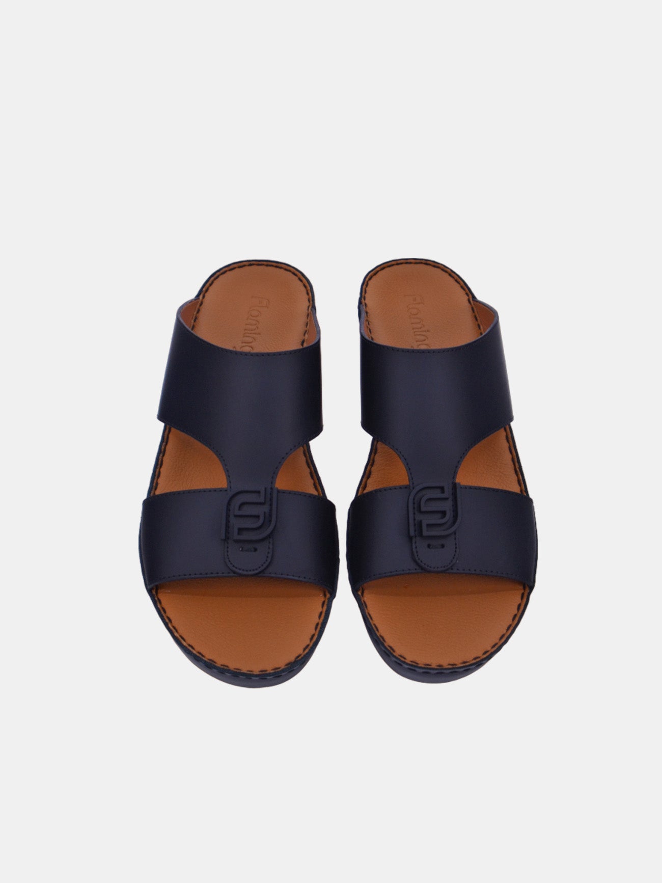 Flamingo FS1-86 Men's Arabic Sandals #color_Black