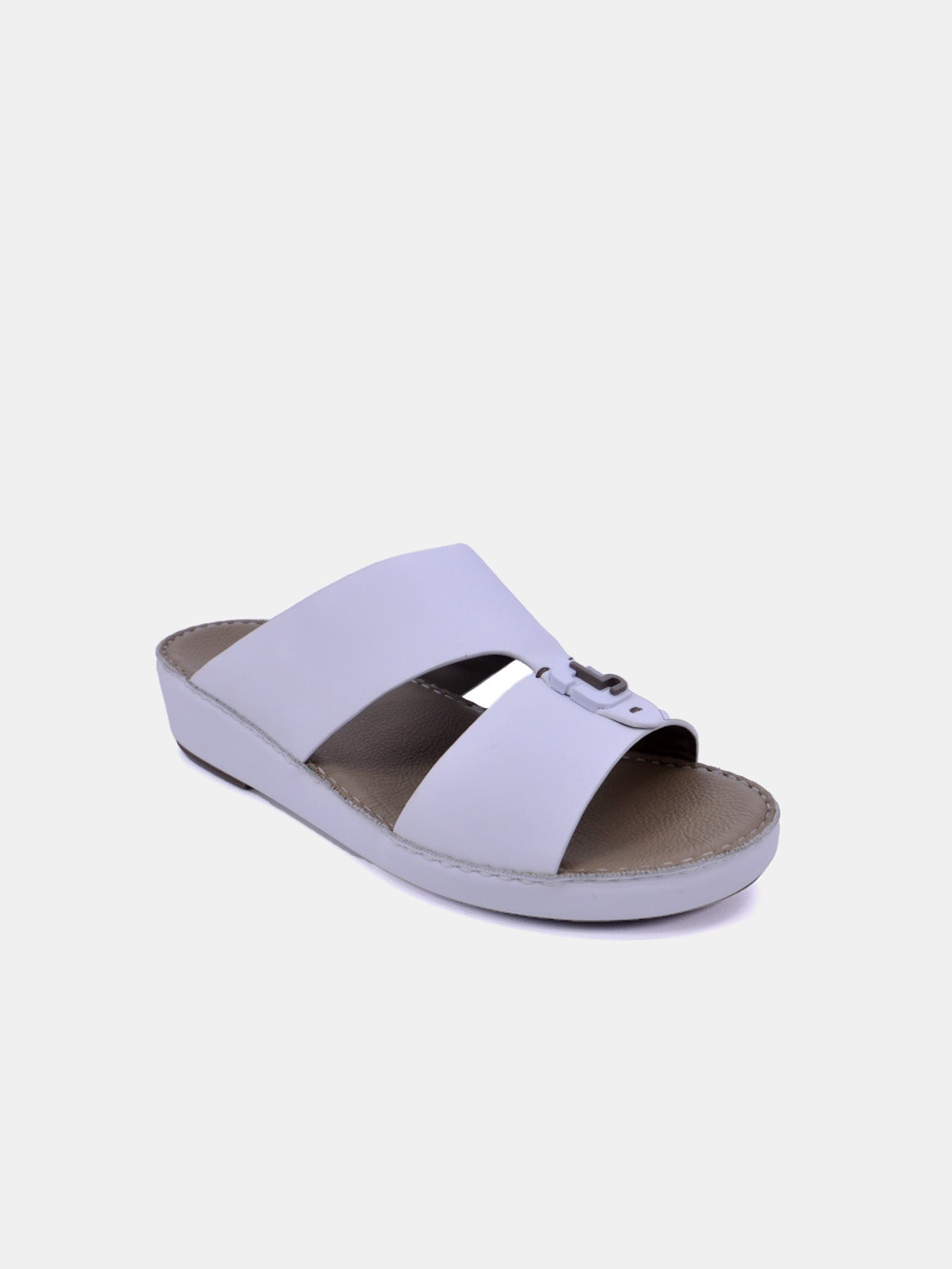 Barjeel Uno BSP1-55 Men's Arabic Sandals #color_White