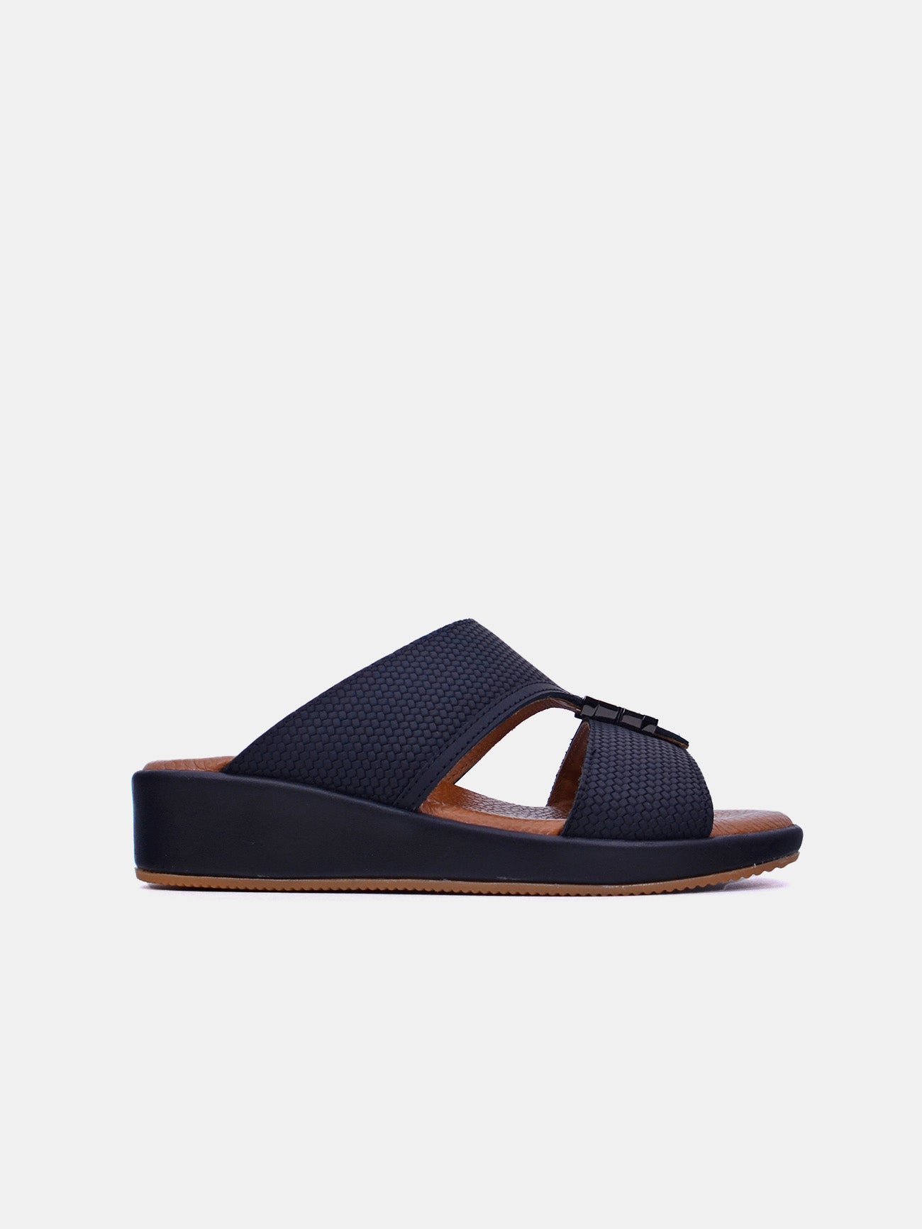 Barjeel Uno BJM 16 Boys Arabic Sandals #color_Black