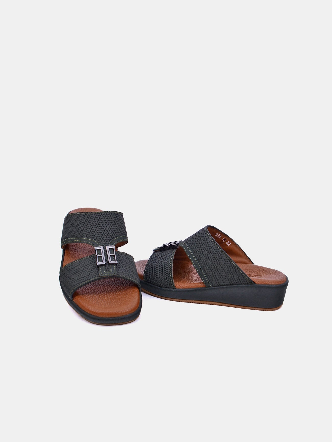 Barjeel Uno BJM 16 Boys Arabic Sandals #color_Green