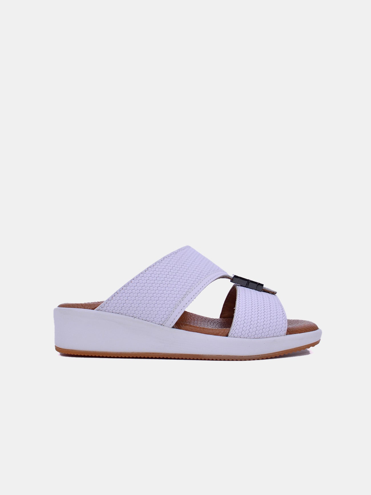 Barjeel Uno BJM 16 Boys Arabic Sandals #color_White