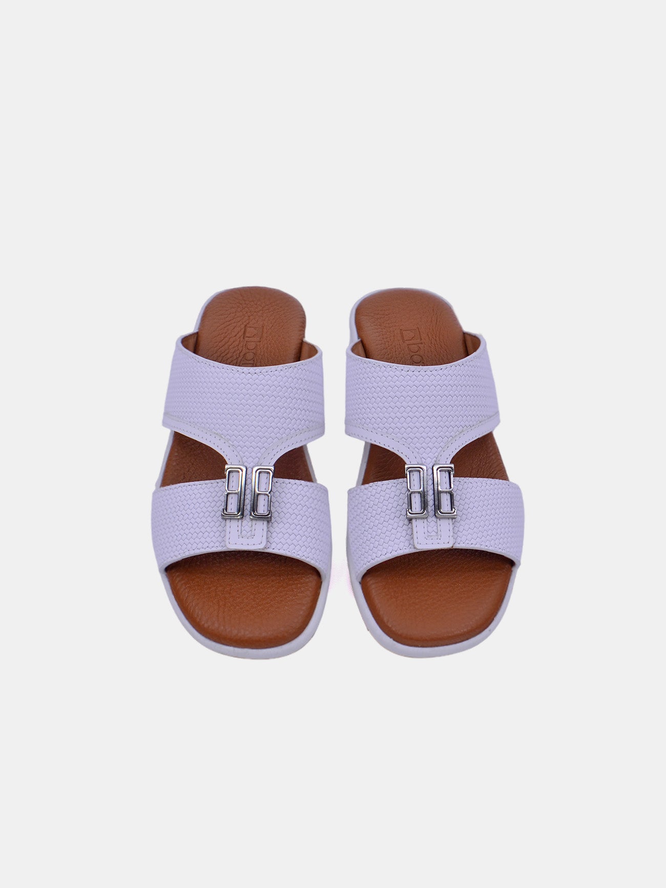 Barjeel Uno BJM 16 Boys Arabic Sandals #color_White