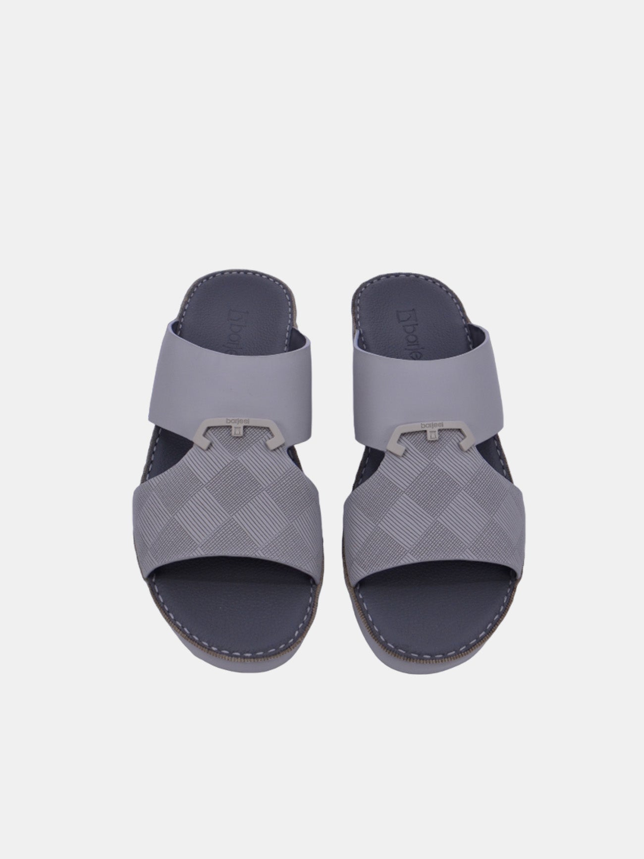 Barjeel Uno BSP1-56 Men's Arabic Sandals #color_gray