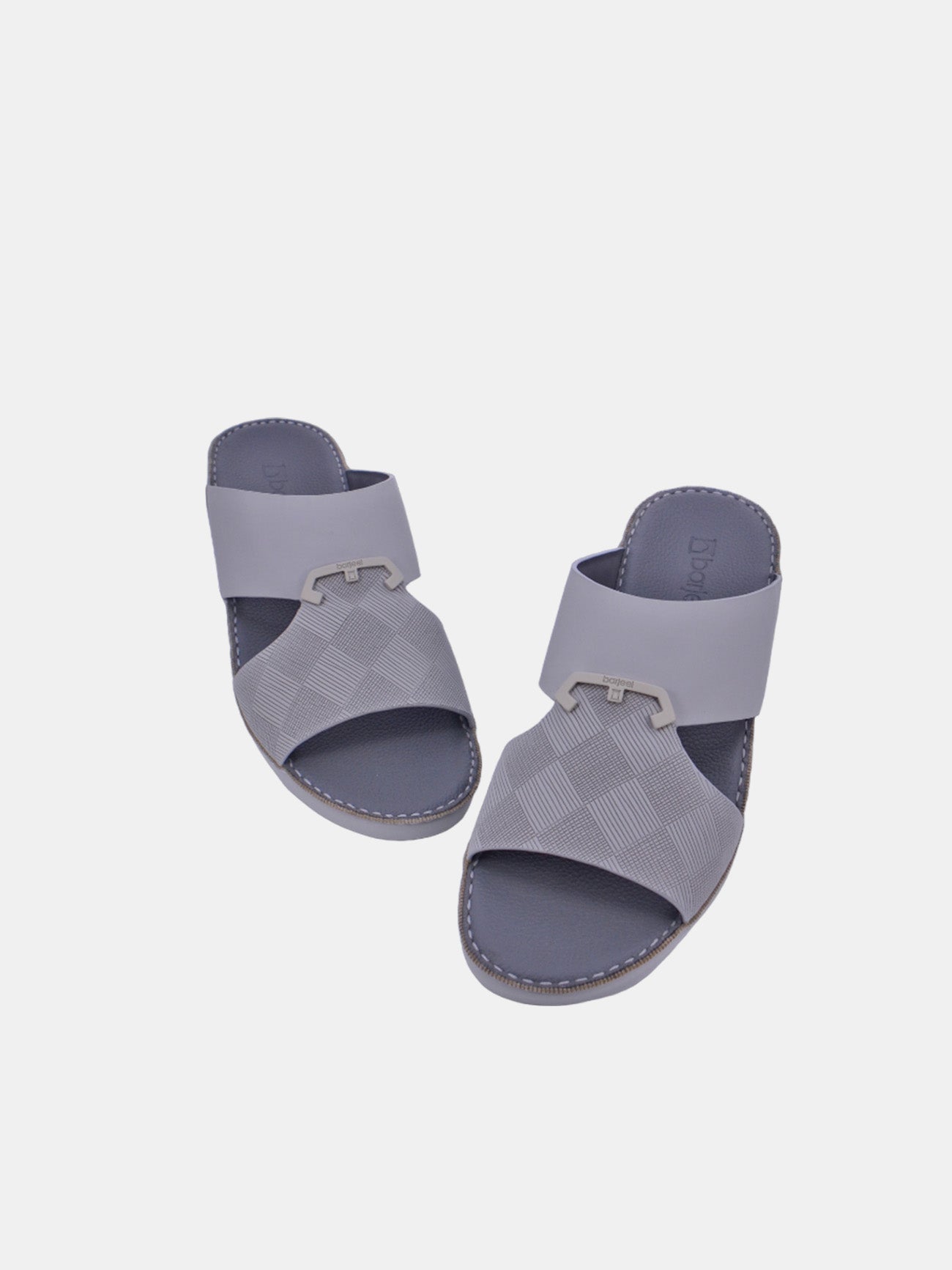 Barjeel Uno BSP1-56 Men's Arabic Sandals #color_gray