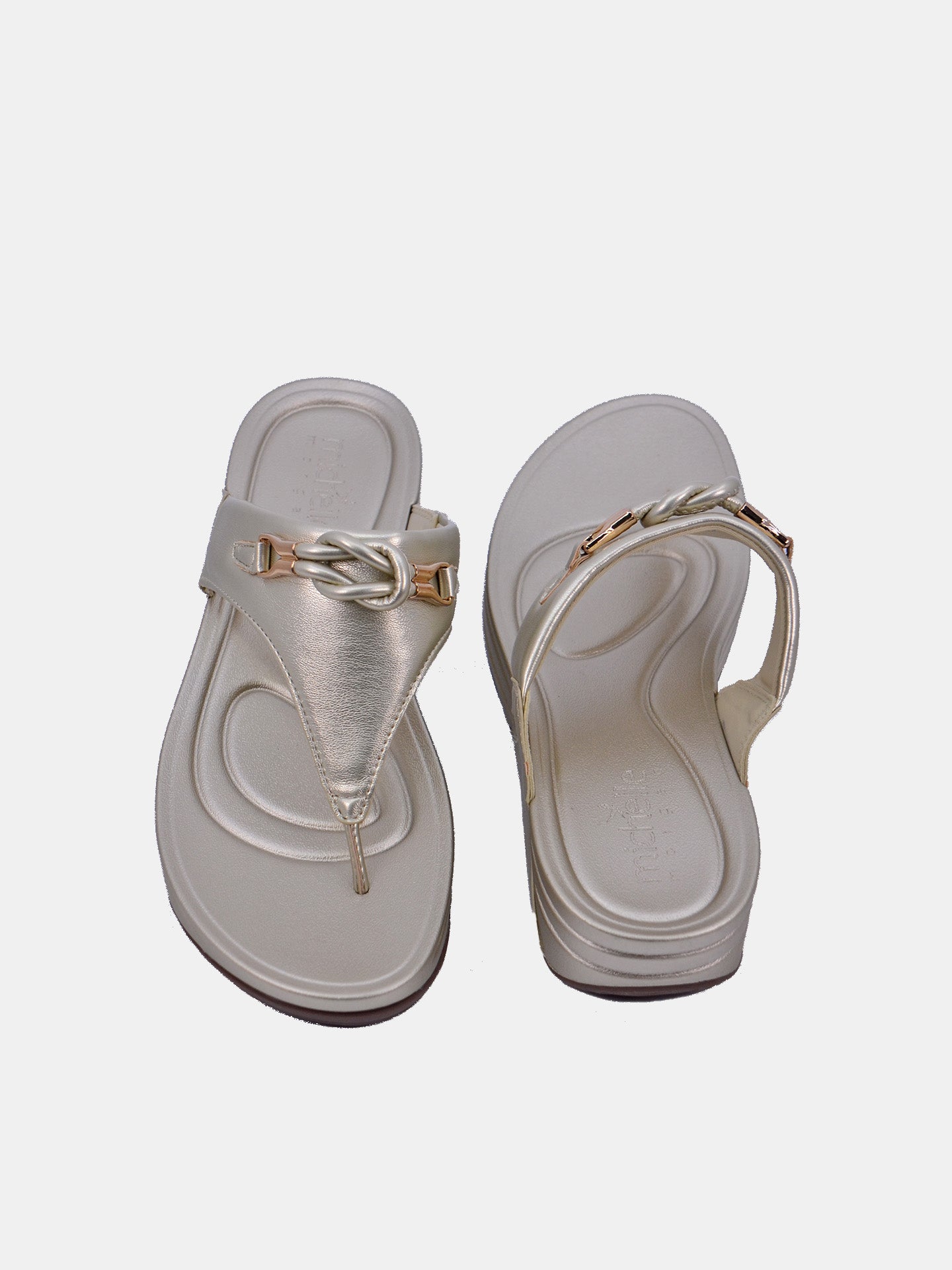 Michelle Morgan 214RJ673 Women's Sandals #color_Gold