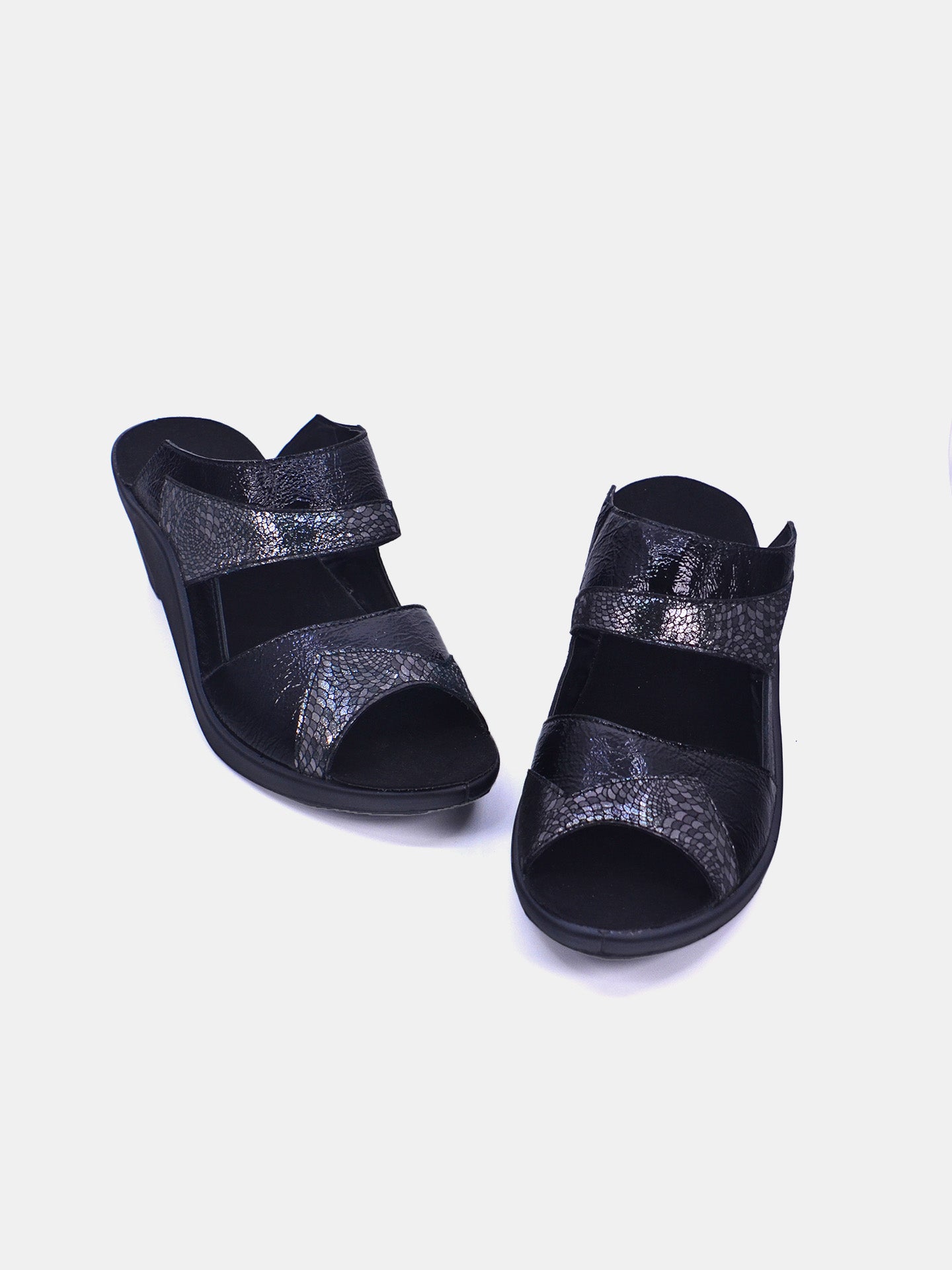 Romika 27155-AR551 Women's Heeled Sandals #color_Black