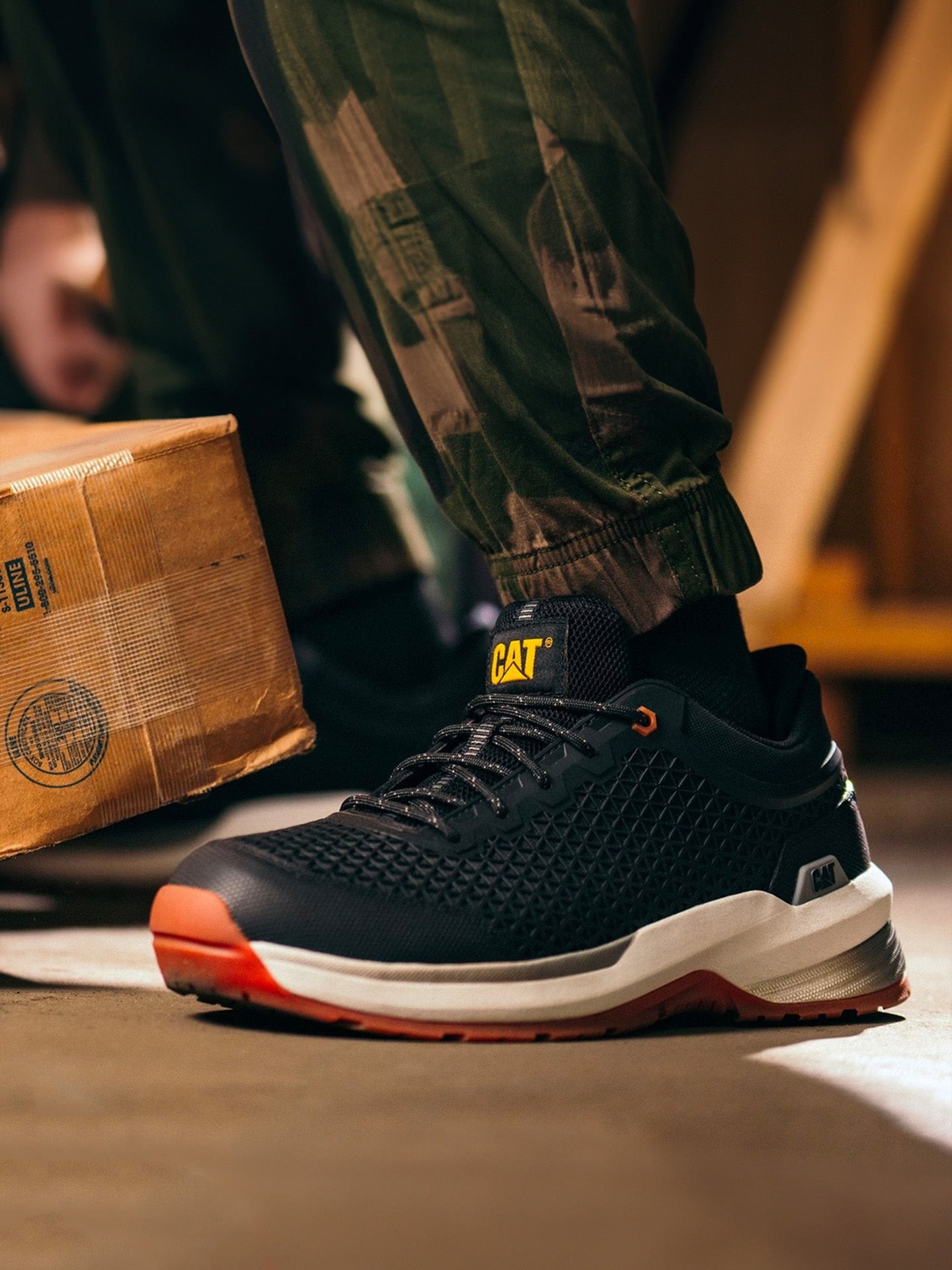 Caterpillar Men's Streamline 2.0 Composite Toe Work Shoe #color_black