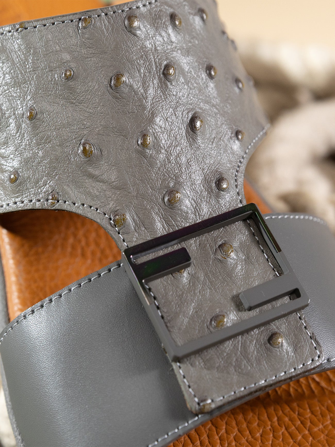 Barjeel Uno MSA132 Men Arabic Sandals #color_Gray